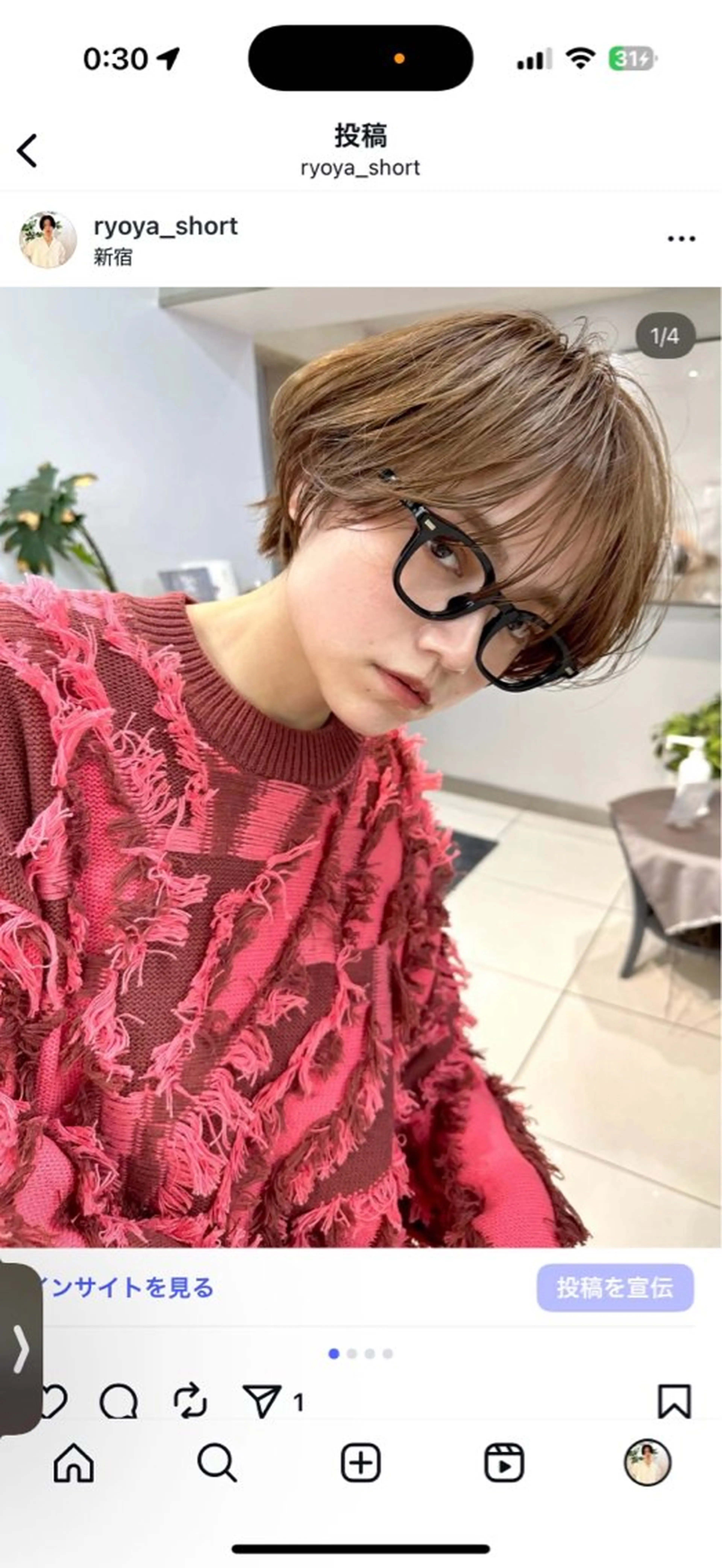 ショート カット ヘアカラー 骨格診断で絶対可愛い ✨丸みショート✨凌弥のヘアスタイル