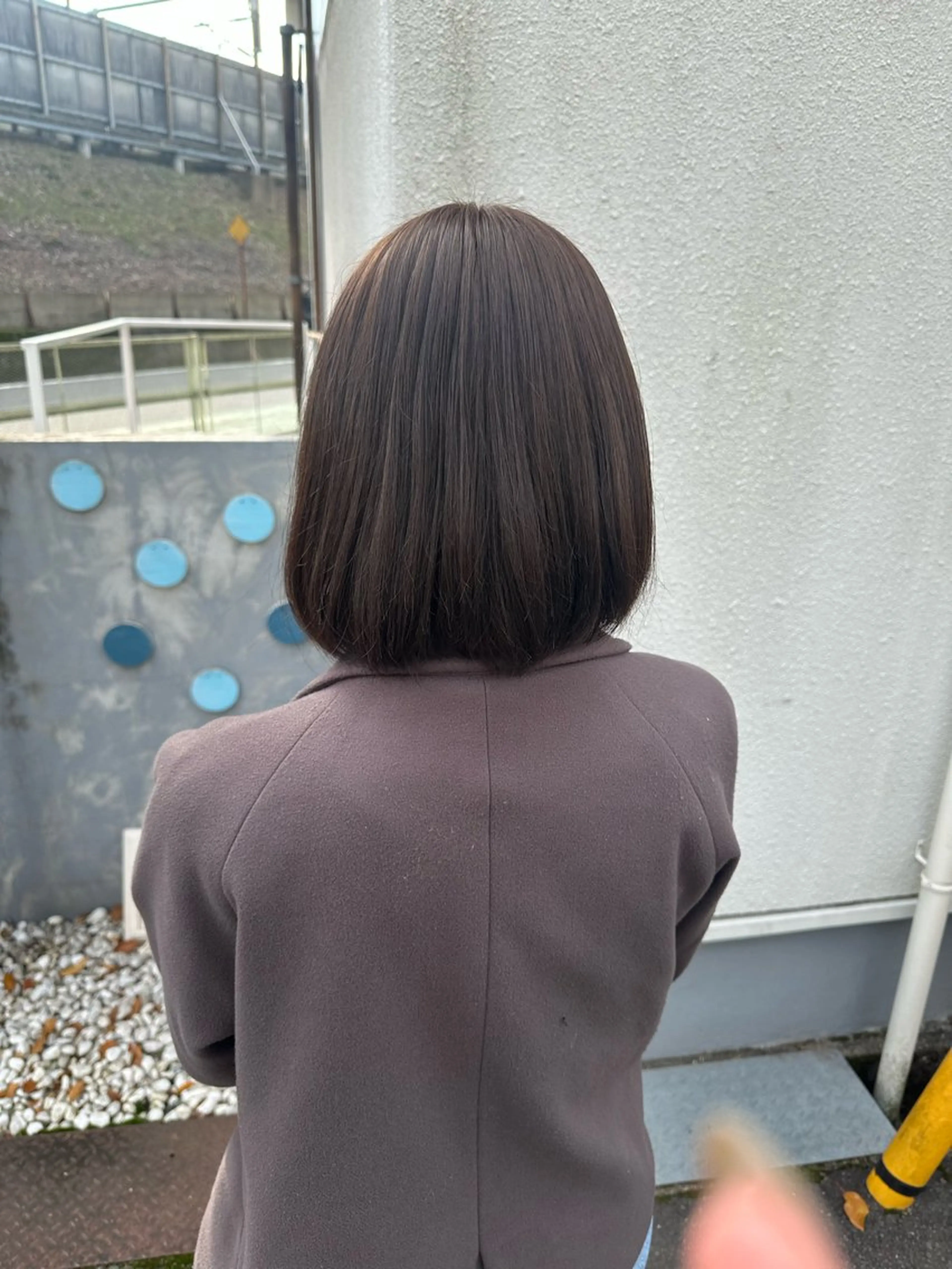 ミディアム ヘアカラー 安達 望のヘアスタイル