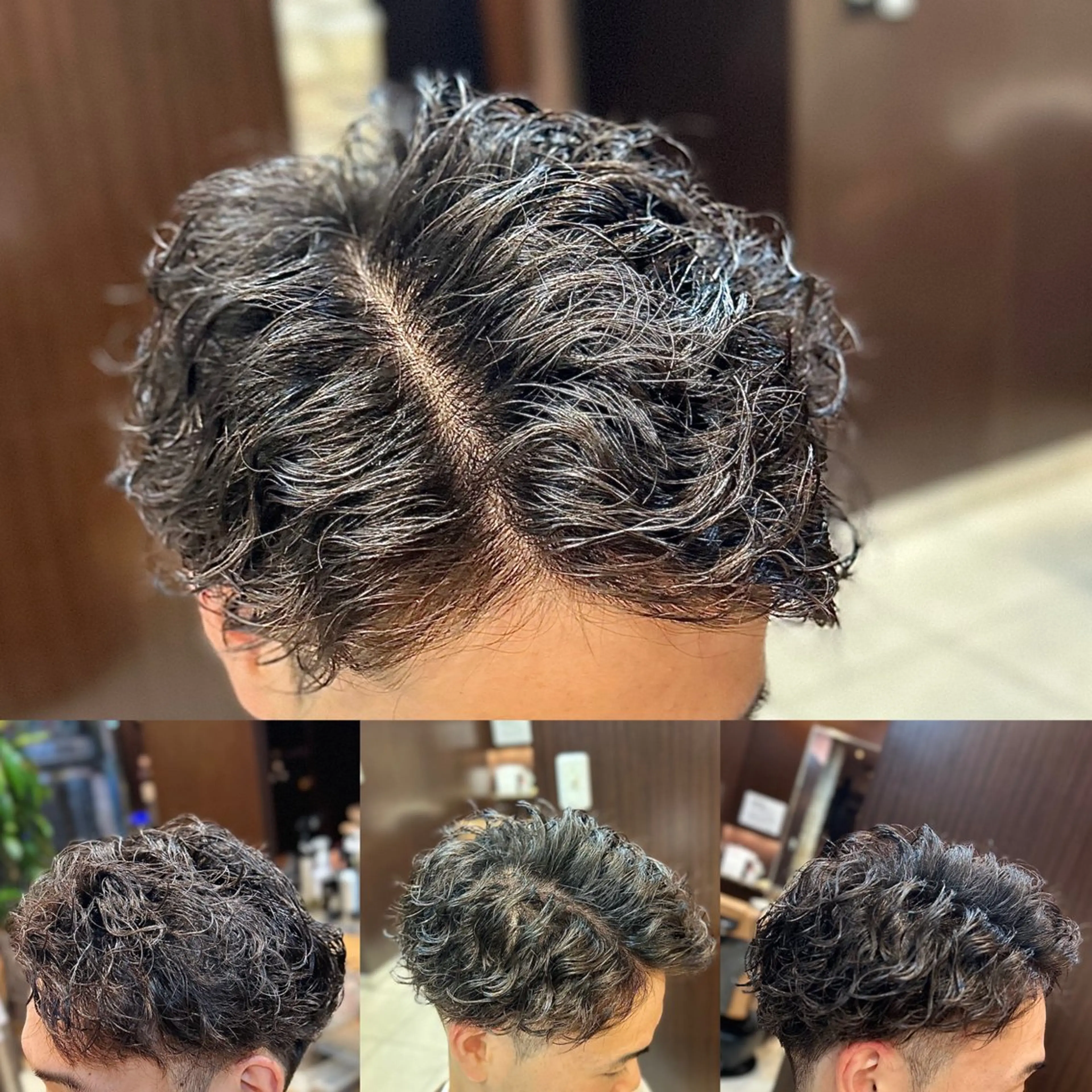 ショート パーマ メンズ カット パーマ 💈田上 立輝のヘアスタイル