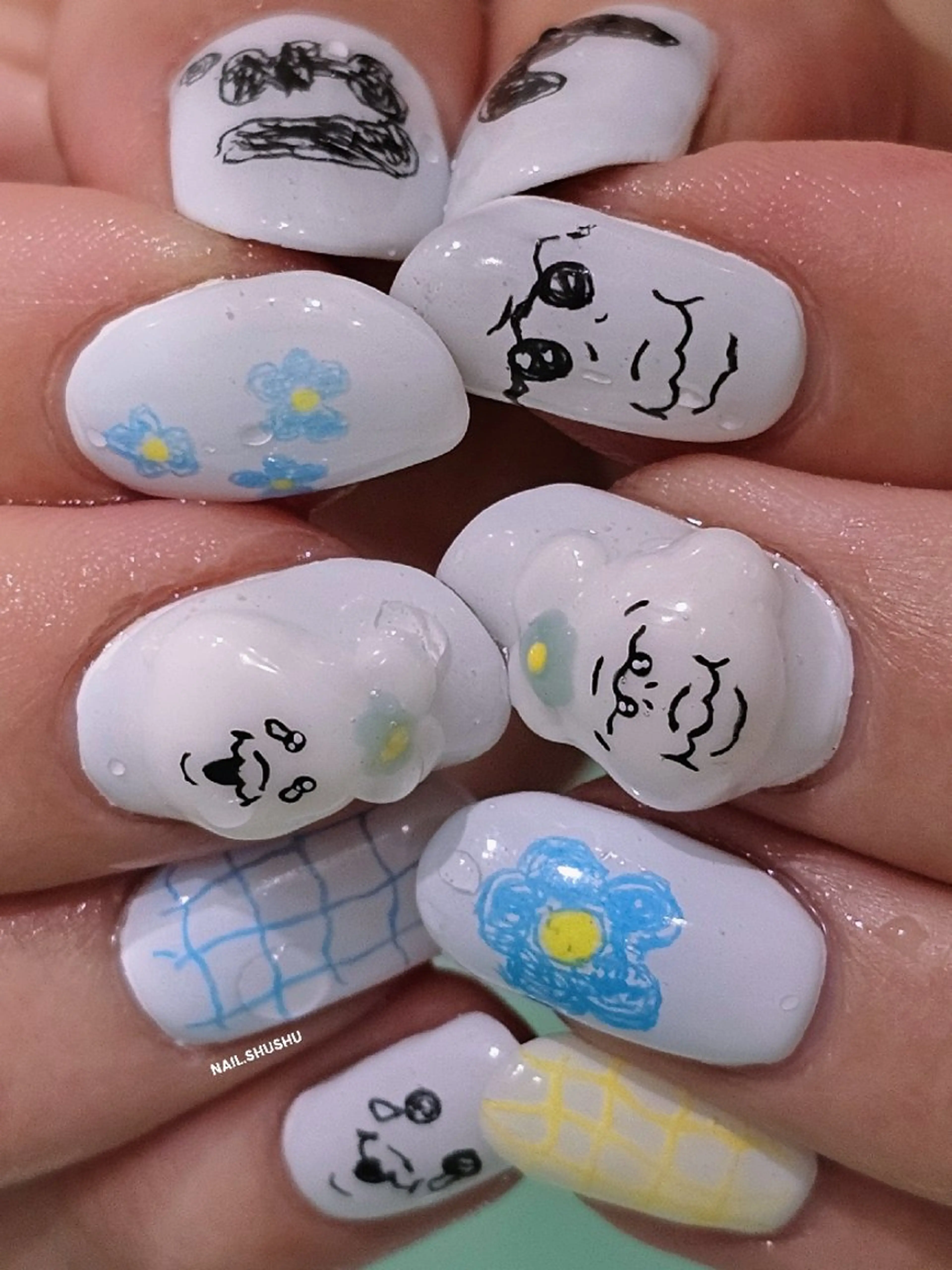 ネイル 3dパーツ/流行り 👧shushu❤️のネイルデザイン