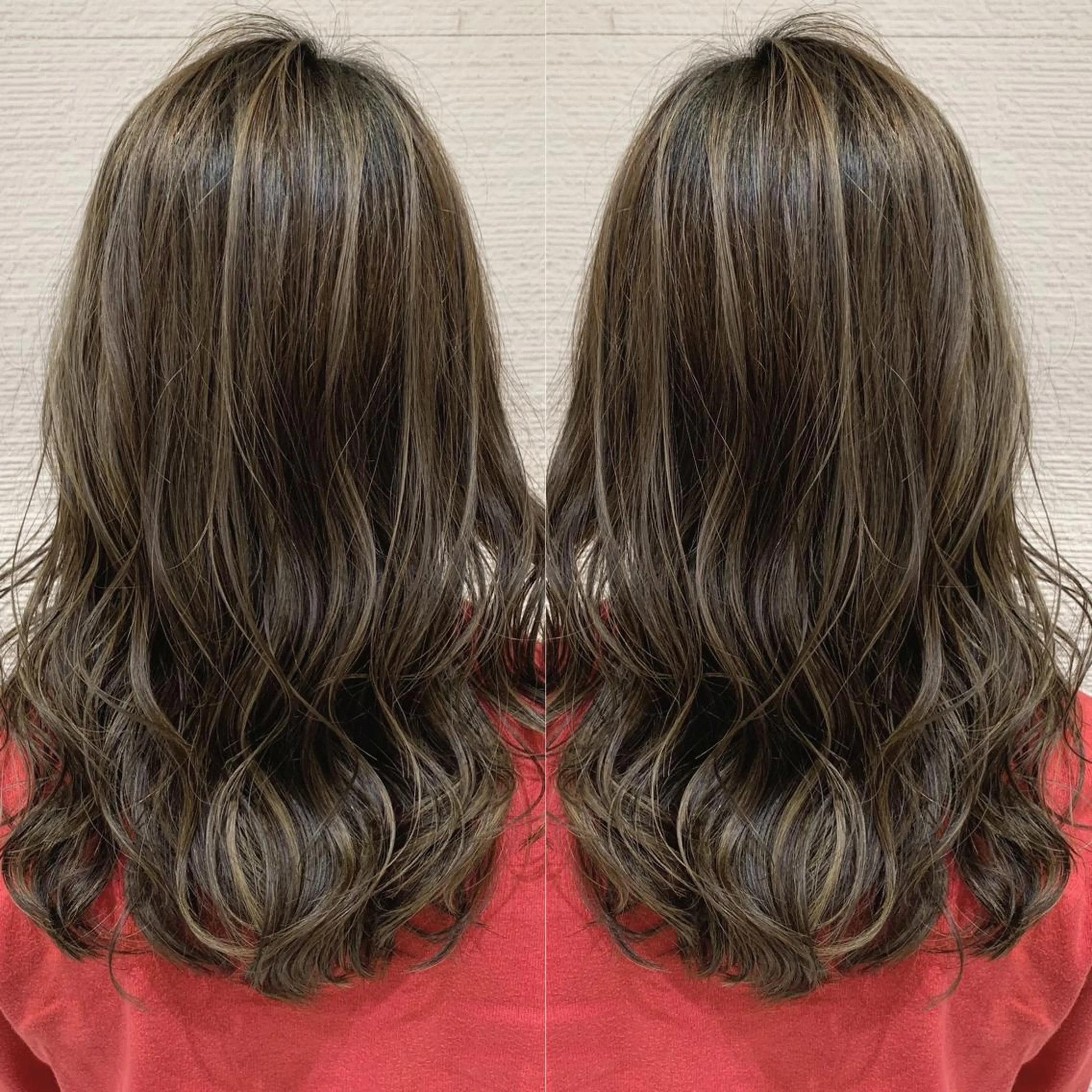 ロング カラー ヘアアレンジ 白髪ぼかしハイライト 茗荷谷駅徒歩2分のヘアスタイル