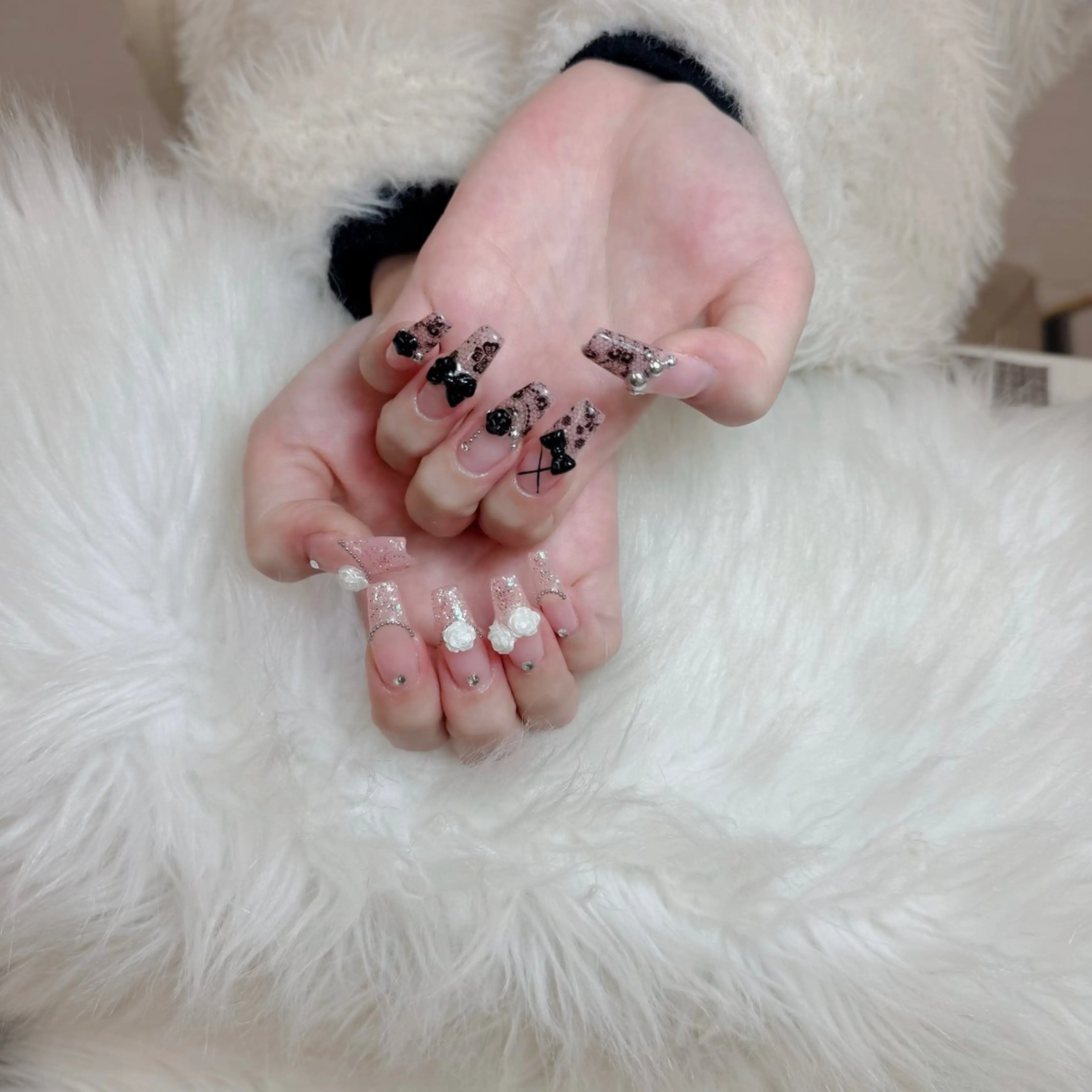 ネイル アートネイル フレンチネイル ジェルネイル 韓国ネイル マグネットネイル Lenie Shinokuboのネイルデザイン