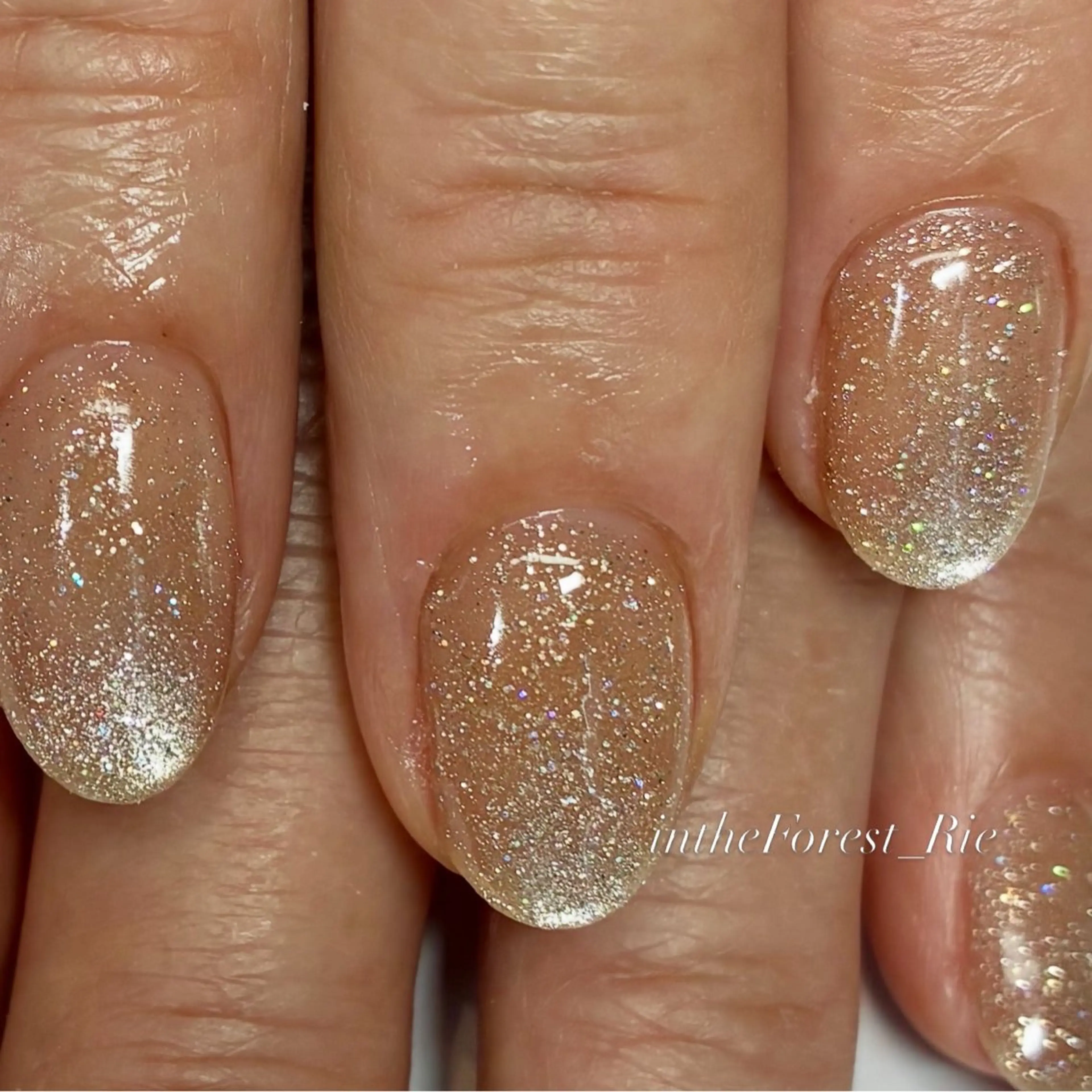 ネイル フラッシュネイル フラッシュマグ キラキラネイル マグネットネイル ハンドネイル Koga Rieのネイルデザイン