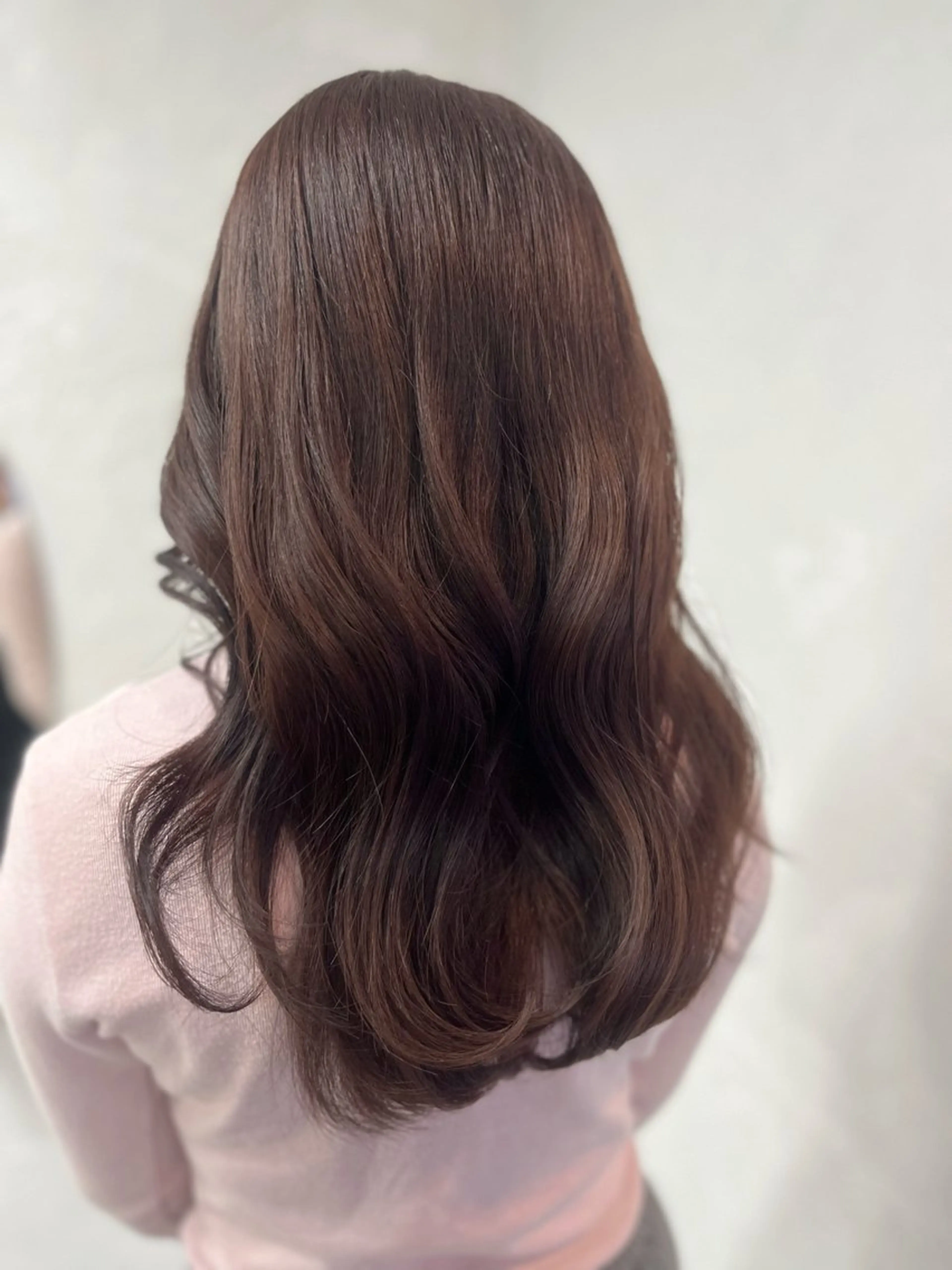 セミロング カラー ベージュカラー ブラウンカラー ピンクカラー ピンクブラウン ヘアカラー トリートメント SiLO / maoのヘアスタイル