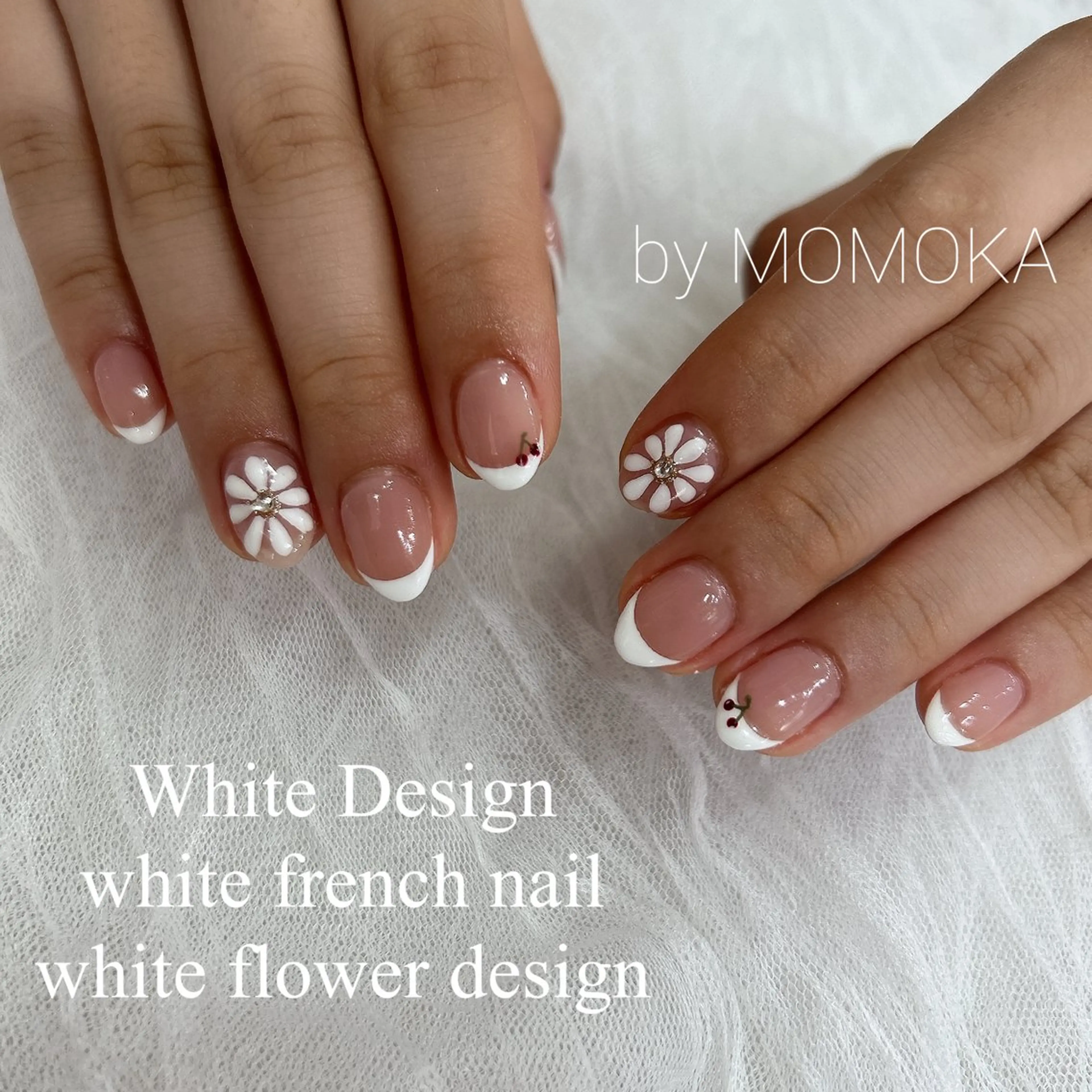 ネイル フレンチネイル ハンドネイル Momo nailsalonのネイルデザイン