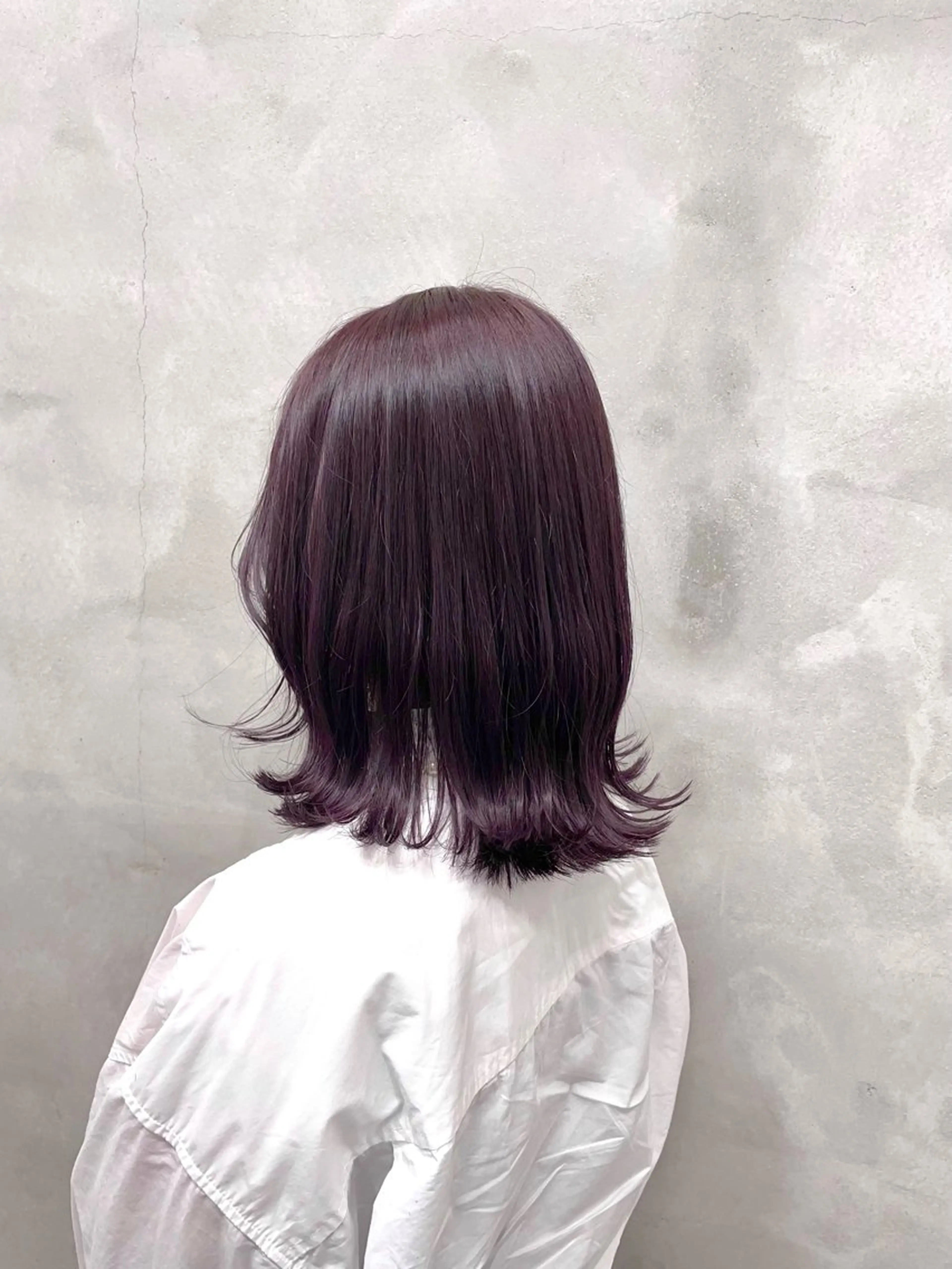 ミディアム カラー カット ヘアカラー トリートメント 山本 佳奈のヘアスタイル