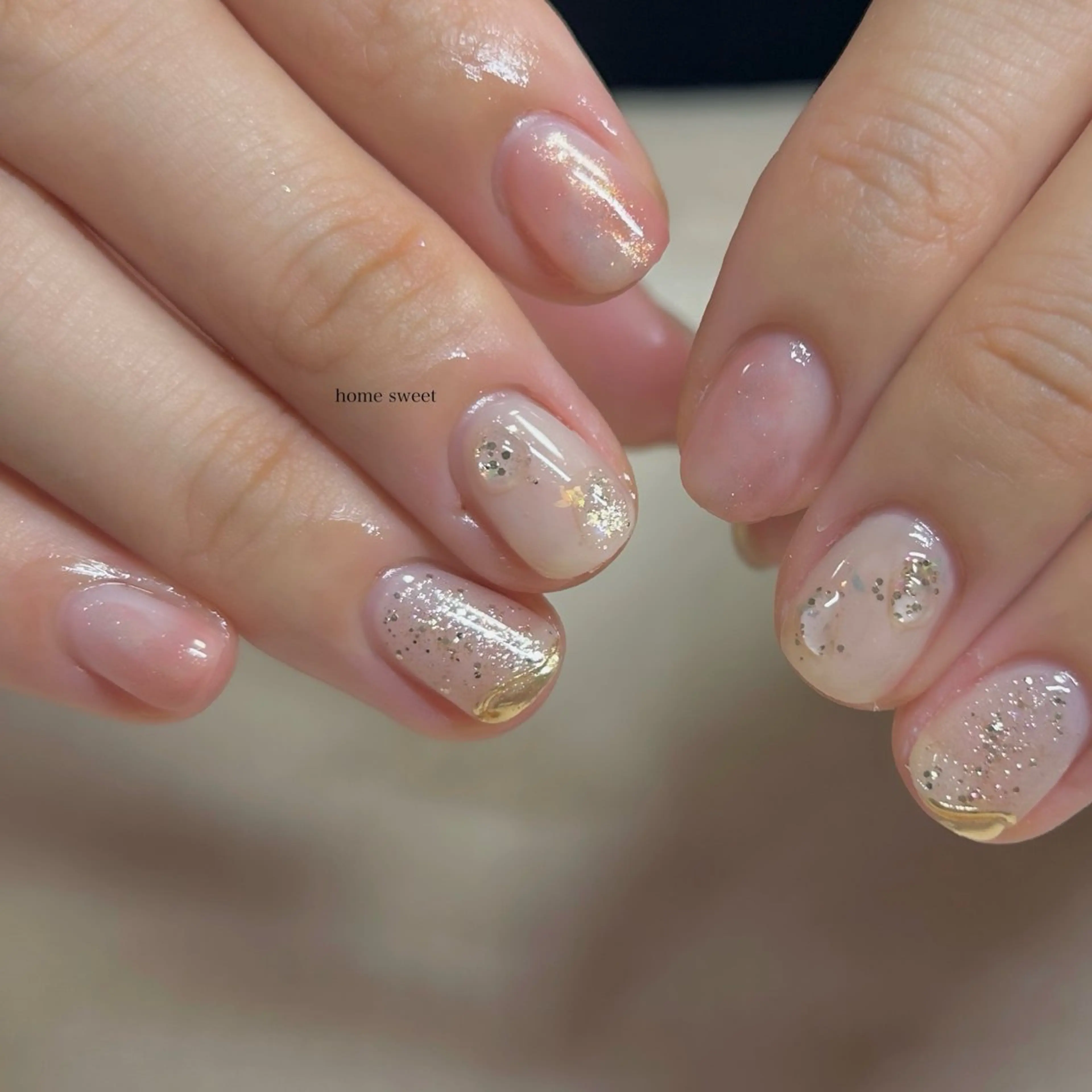 ショート ショートネイル. Home sweetのネイルデザイン