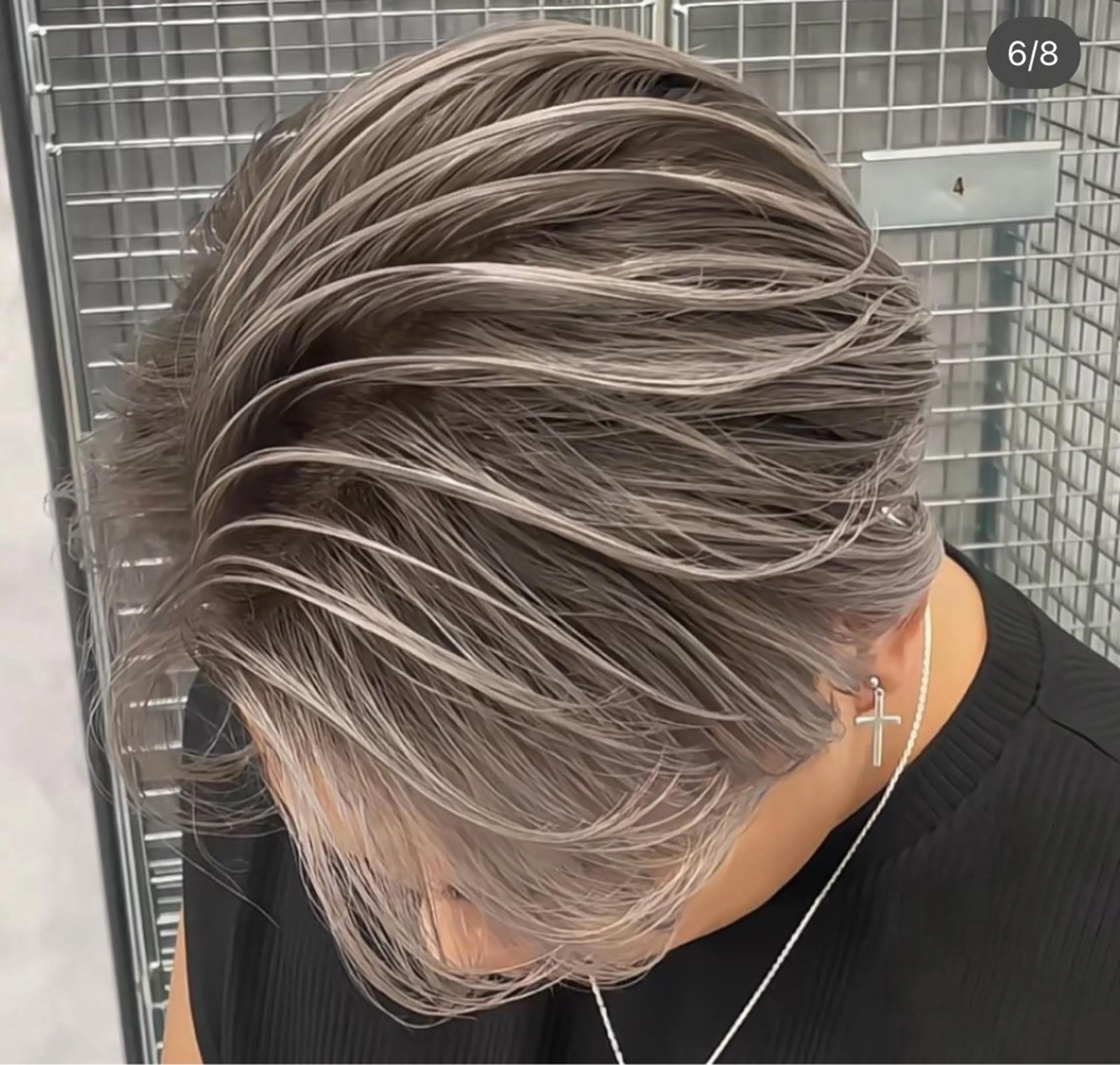 カラー メンズ メンズバレイヤージュ メンズハイライト バレイヤージュ ハイライトカラー ヘアカラー 表参道/ハイライト バレイヤージュのヘアスタイル