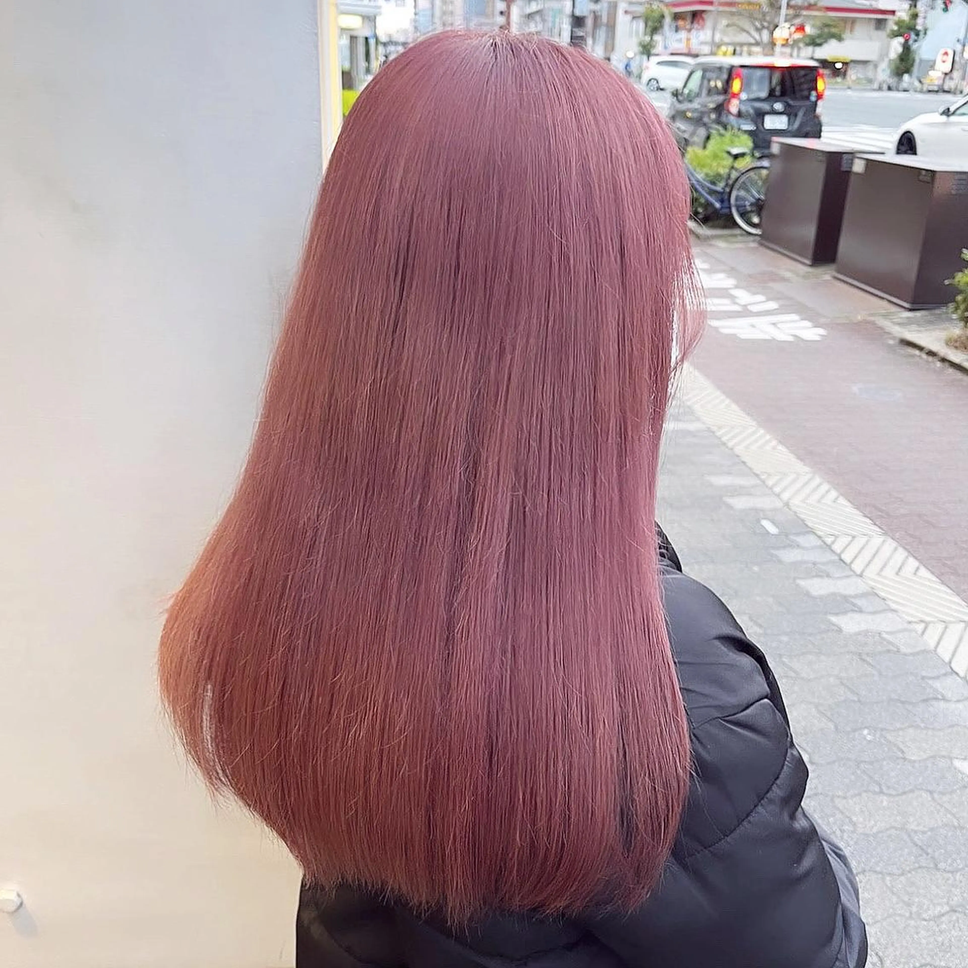 ロング カラー uni 江坂🦋 木下風子のヘアスタイル