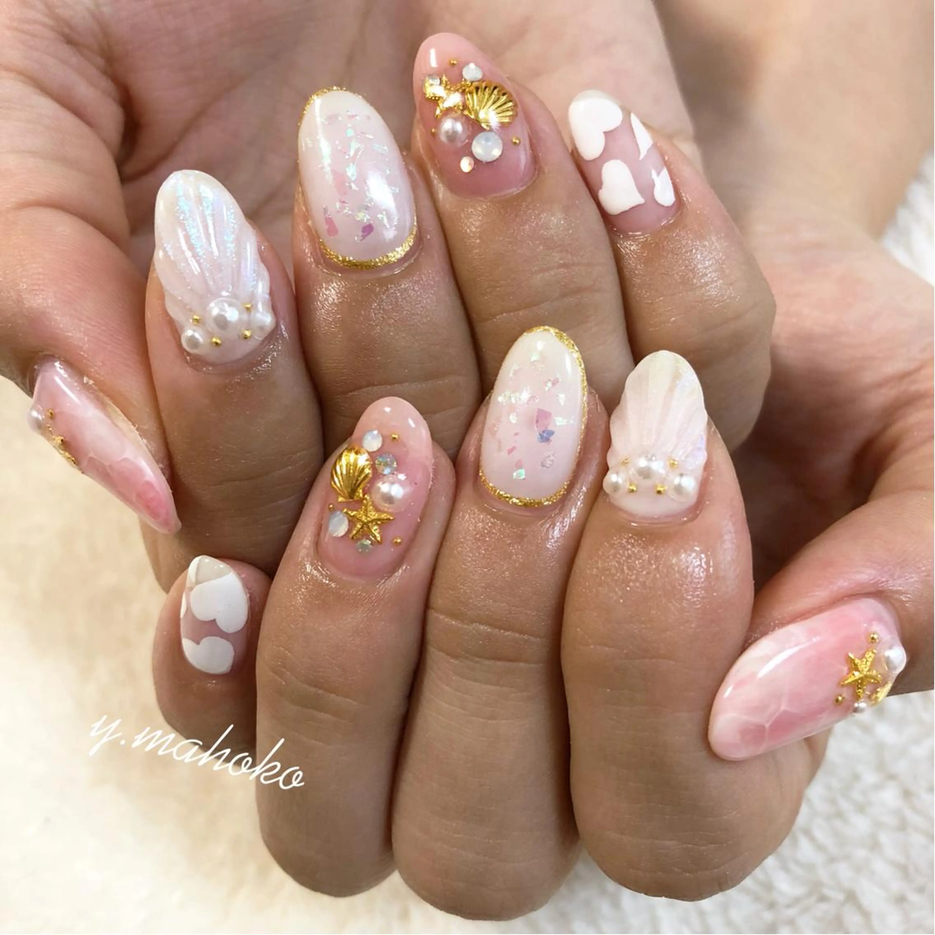 ネイル She nail studio 原宿所属・パラジェル有/ スカルプ/mahoのネイルデザイン