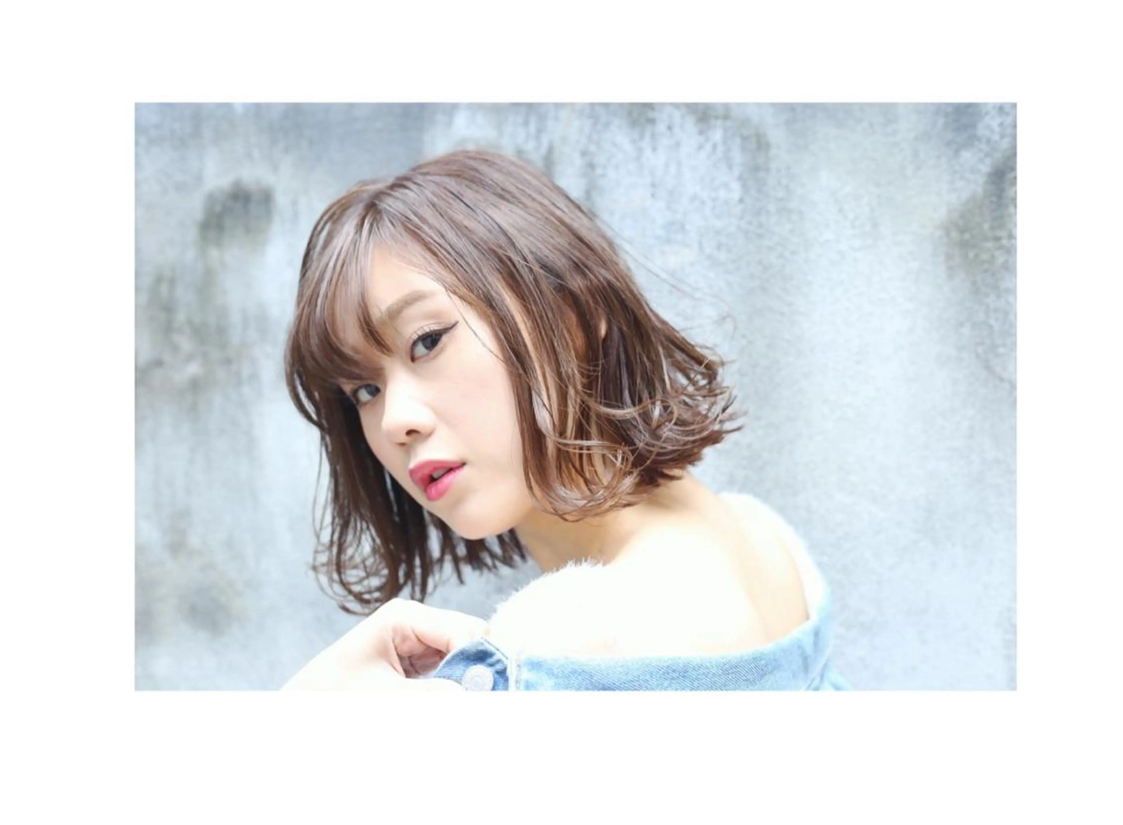 ミディアム カラー ベージュカラー 透明感カラー vato バトのヘアスタイル