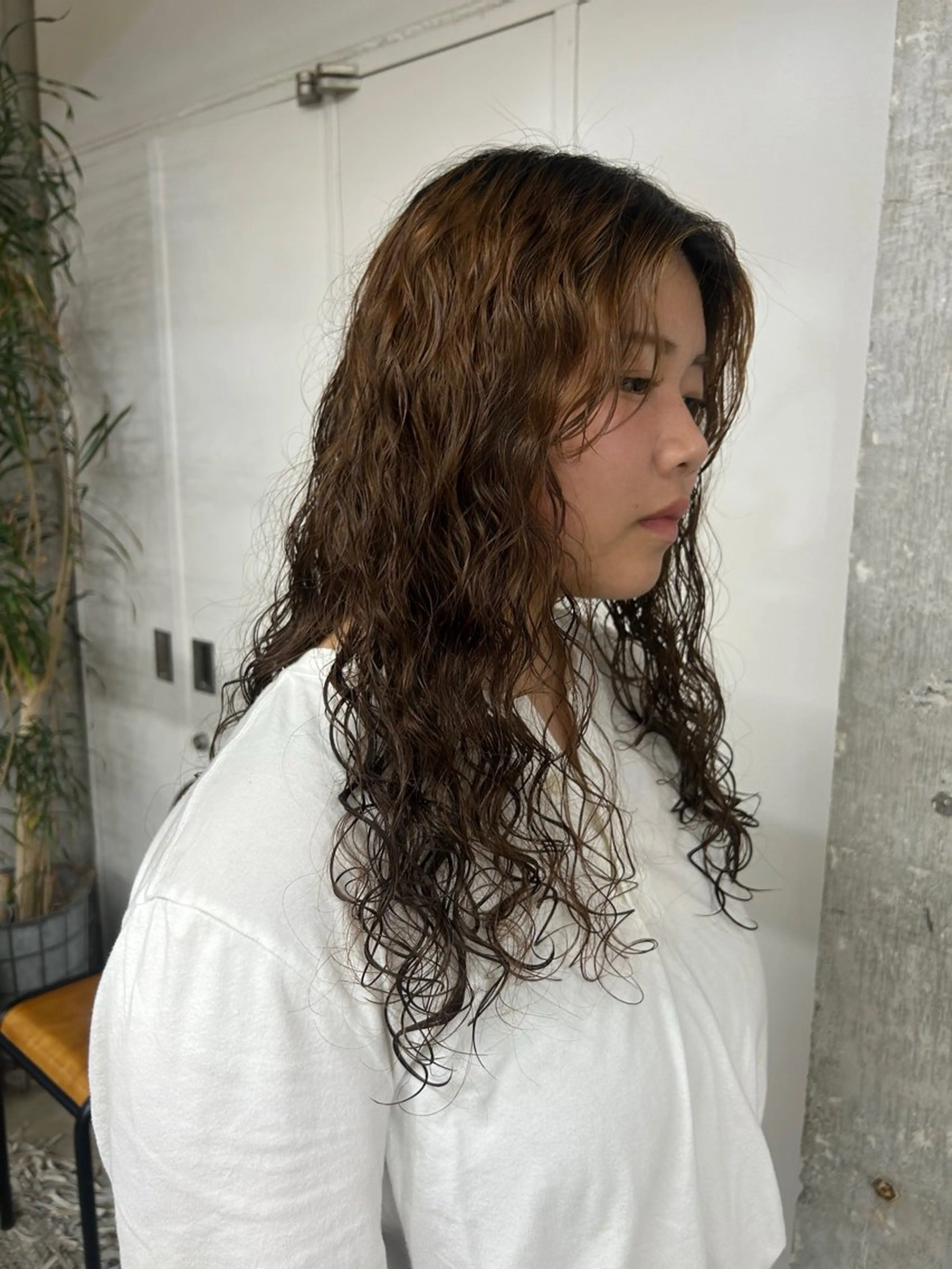 ロング パーマ カット パーマ 伊藤ほのか /パーマ/オリーブのヘアスタイル