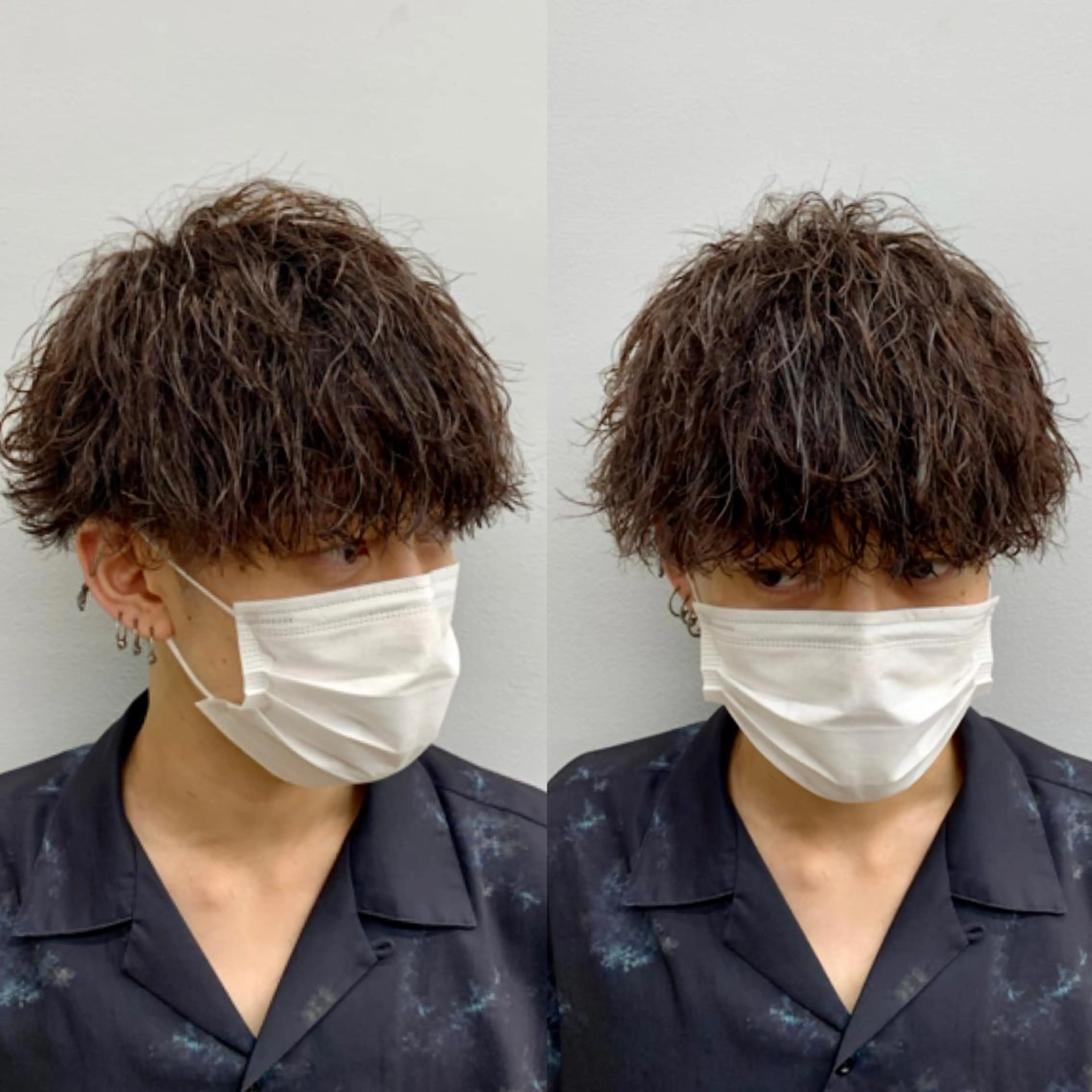 メンズ カルマパーマ メンズパーマ メンズウルフカット ウルフカット メンズ特化美容師/ 新井　洸太のヘアスタイル