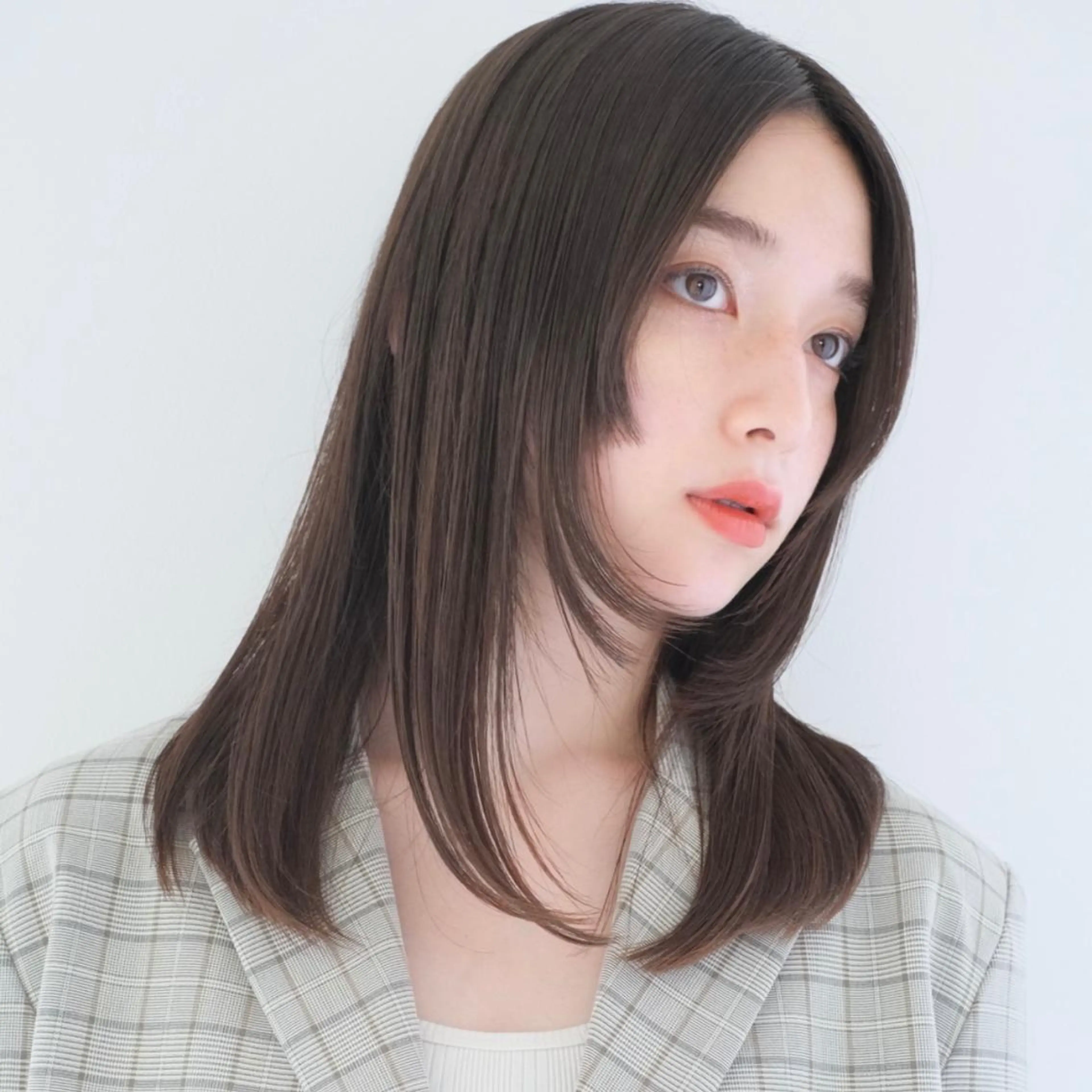 セミロング ヘアカラー トリートメント ヘッドスパ ヘアセット 《暖色/韓国hair 》🇰🇷桑原ユキネのヘアスタイル