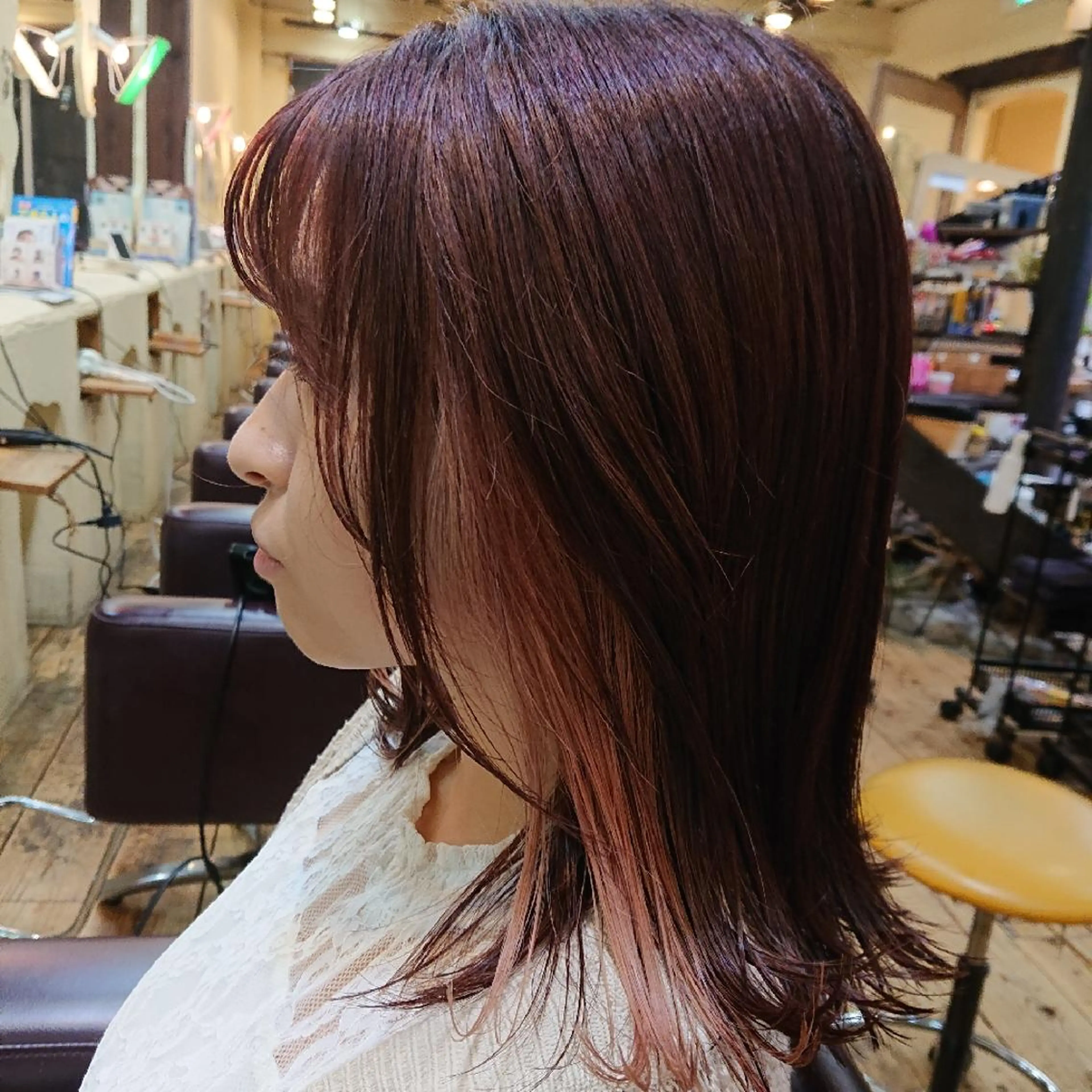 カラー インナーカラー 「sumi」 AMIのヘアスタイル