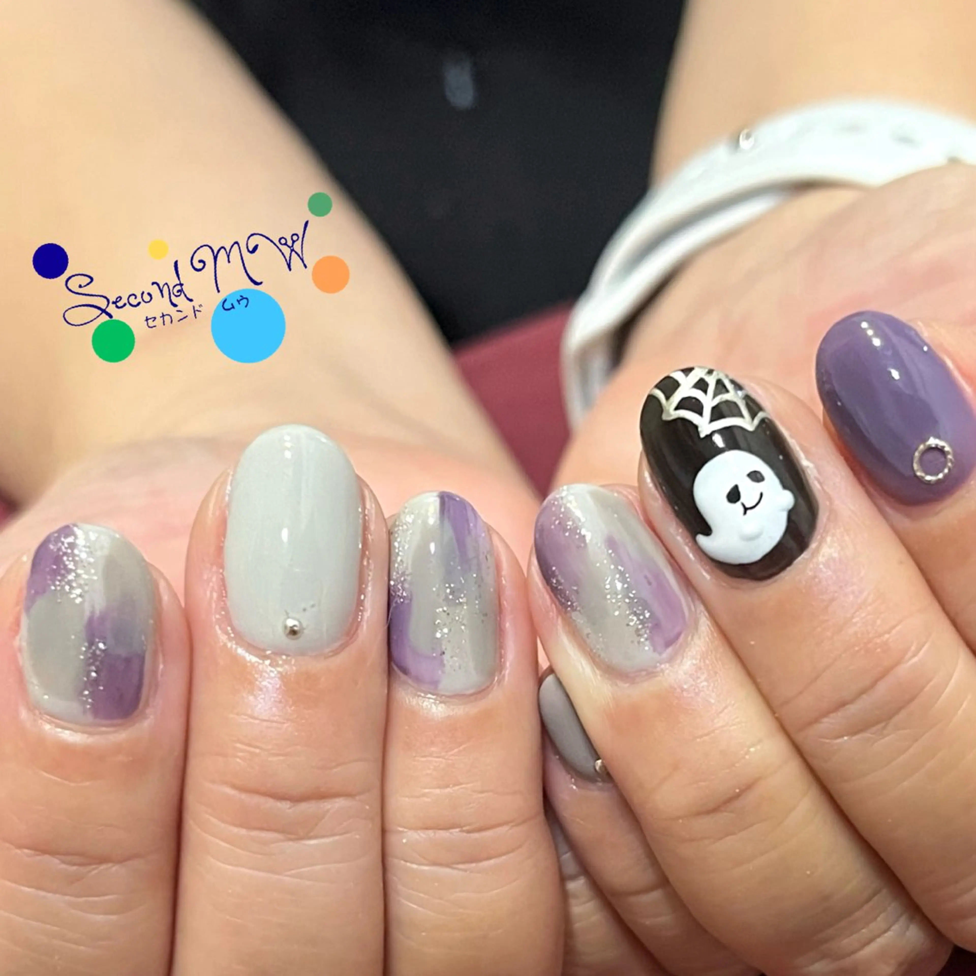 ネイル アートネイル ハロウィン ハンドネイル Second   MW所属・SecondMW _nail 　川連のネイルデザイン