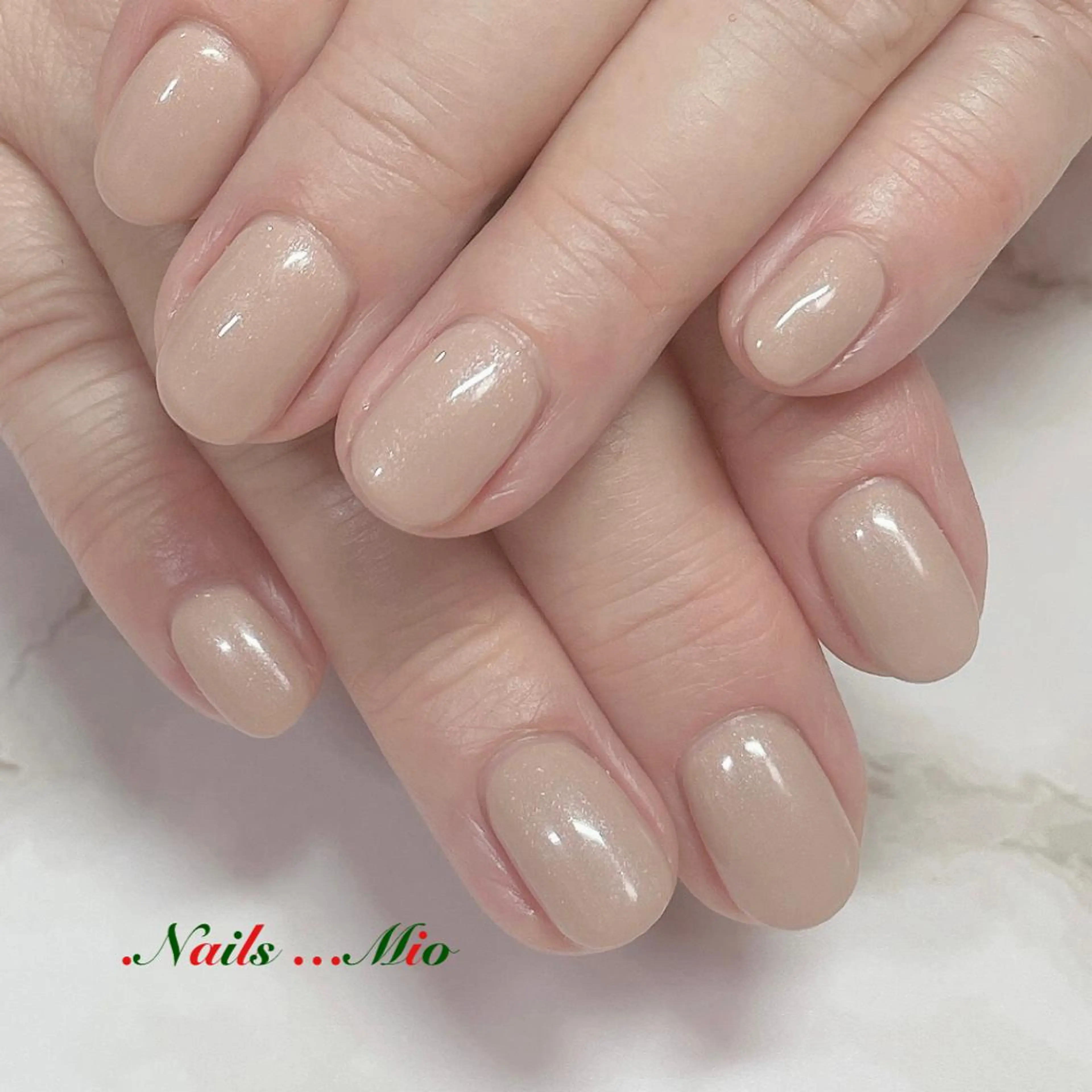 ネイル ジェルネイル オフィスネイル ワンカラーネイル .Nails Mio 赤羽西ネイルサロンのネイルデザイン