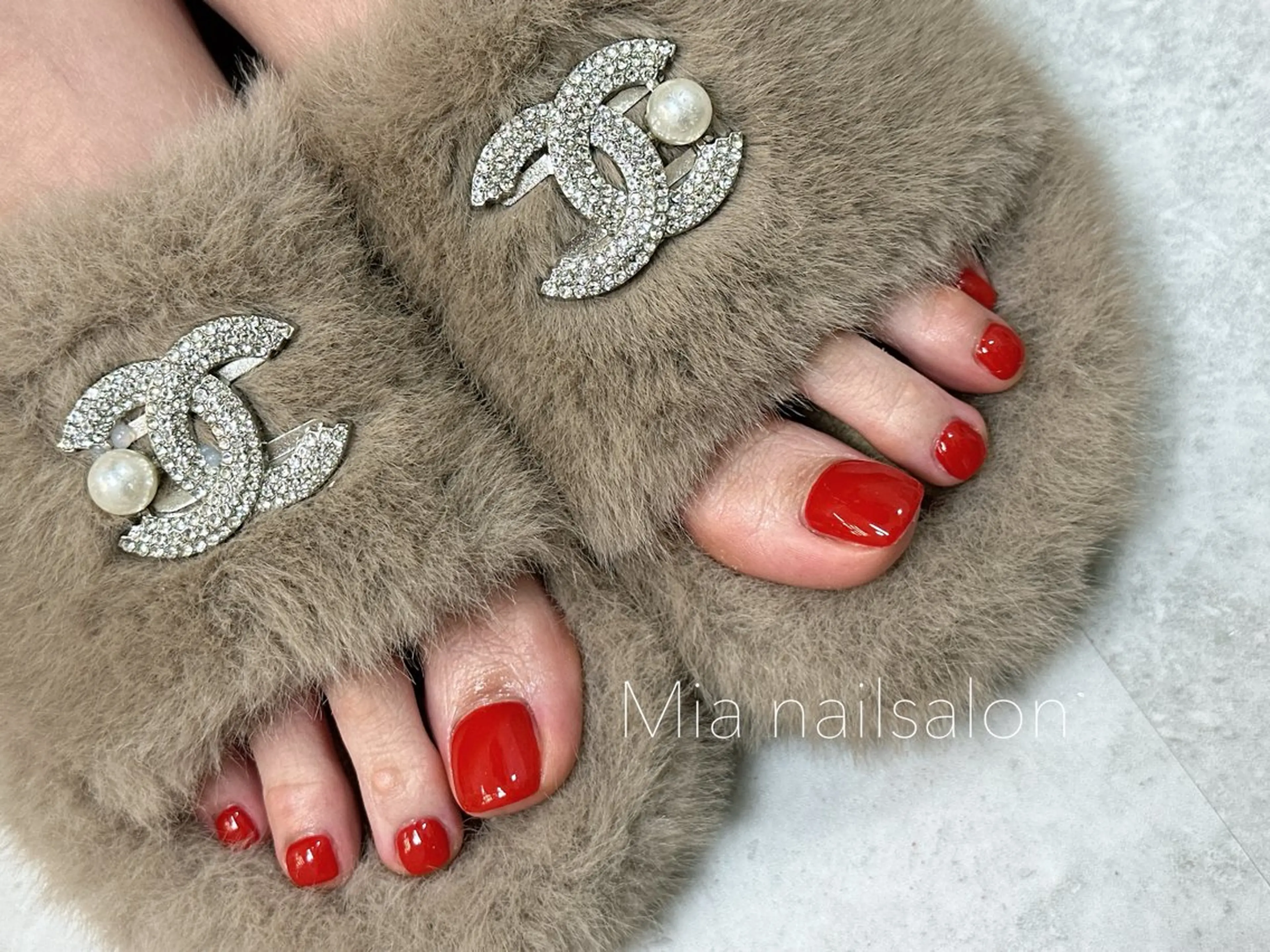 ワンカラーネイルの写真