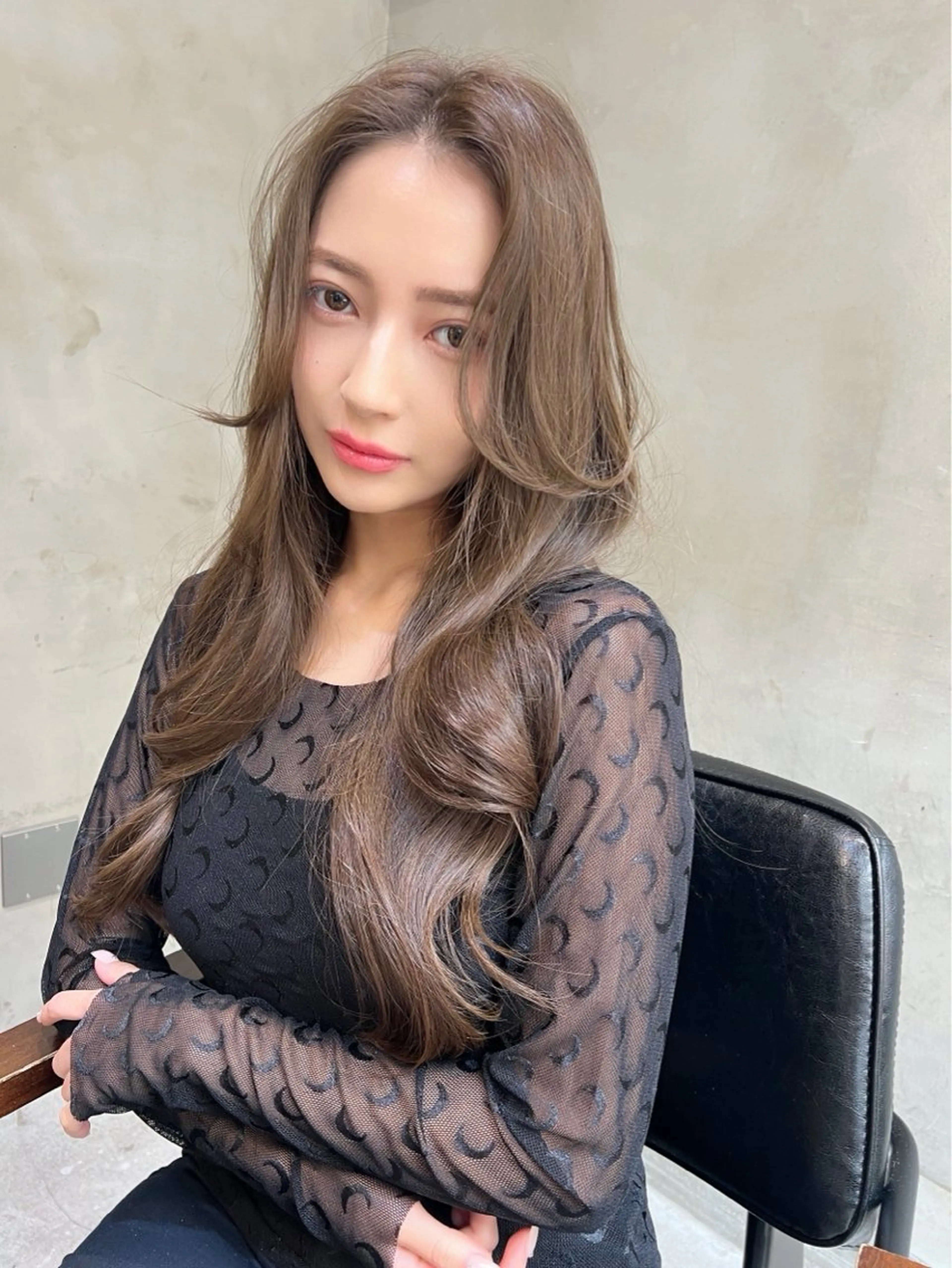 セミロング カラー カット ヘアカラー トリートメント 【銀座】艶髪/上品な カラー特化/涼/駅近のヘアスタイル