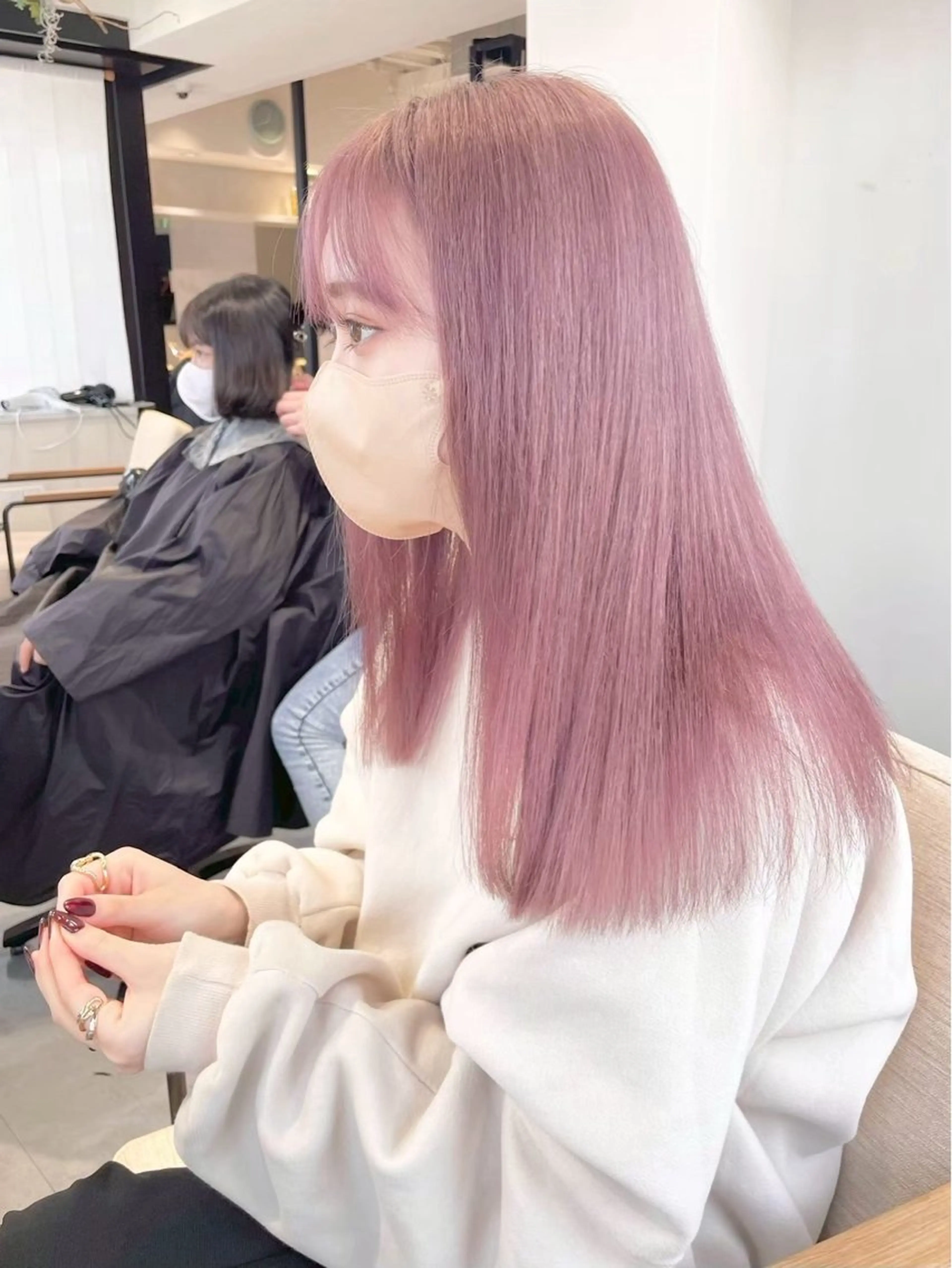 ロング ヘアカラー ハイトーンカラー/ 梅田/Aikaのヘアスタイル