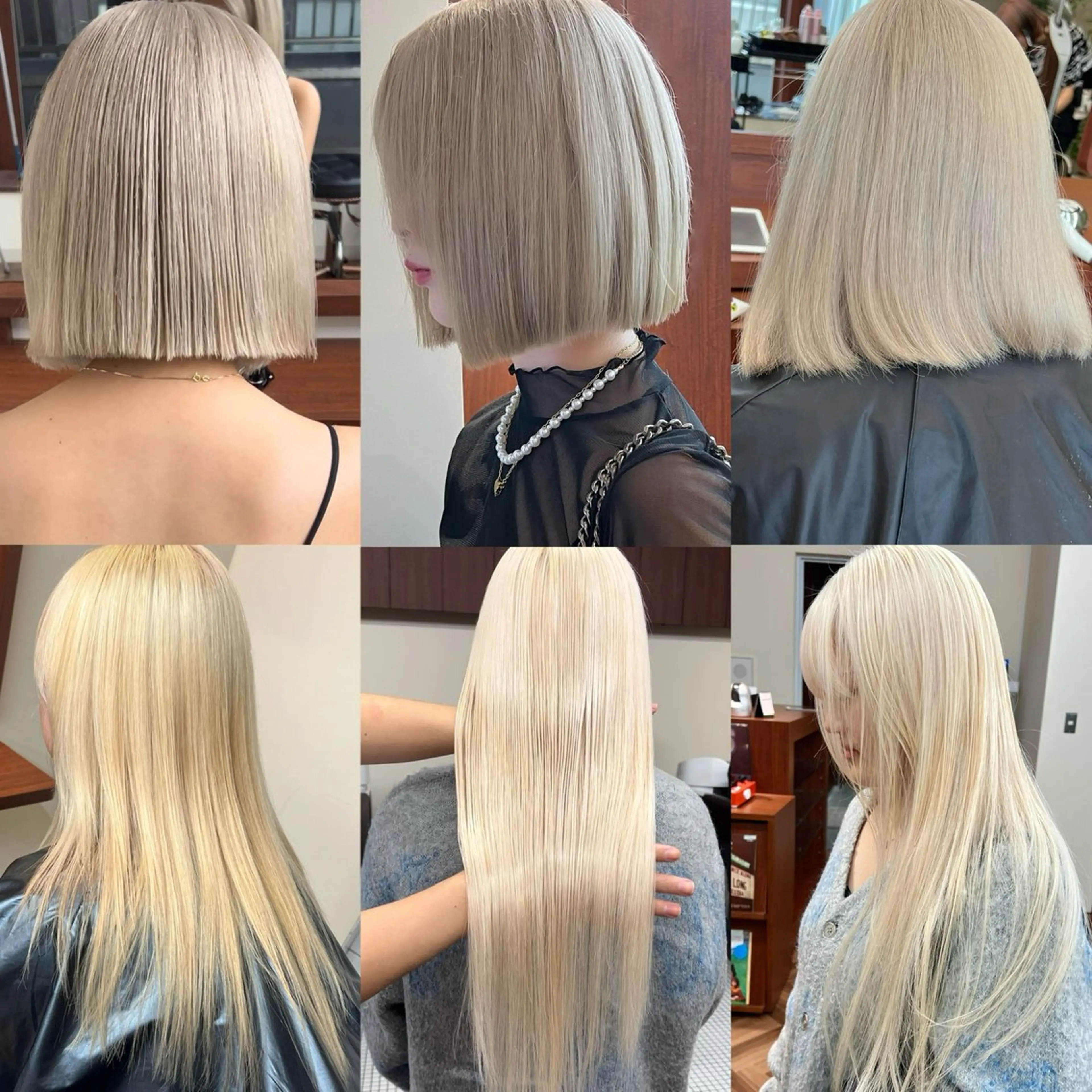 ミディアム カラー ブリーチ ブロンド ケアブリーチ 透明感カラー ダブルカラー レイヤー専門家 ダブルカラー修のヘアスタイル