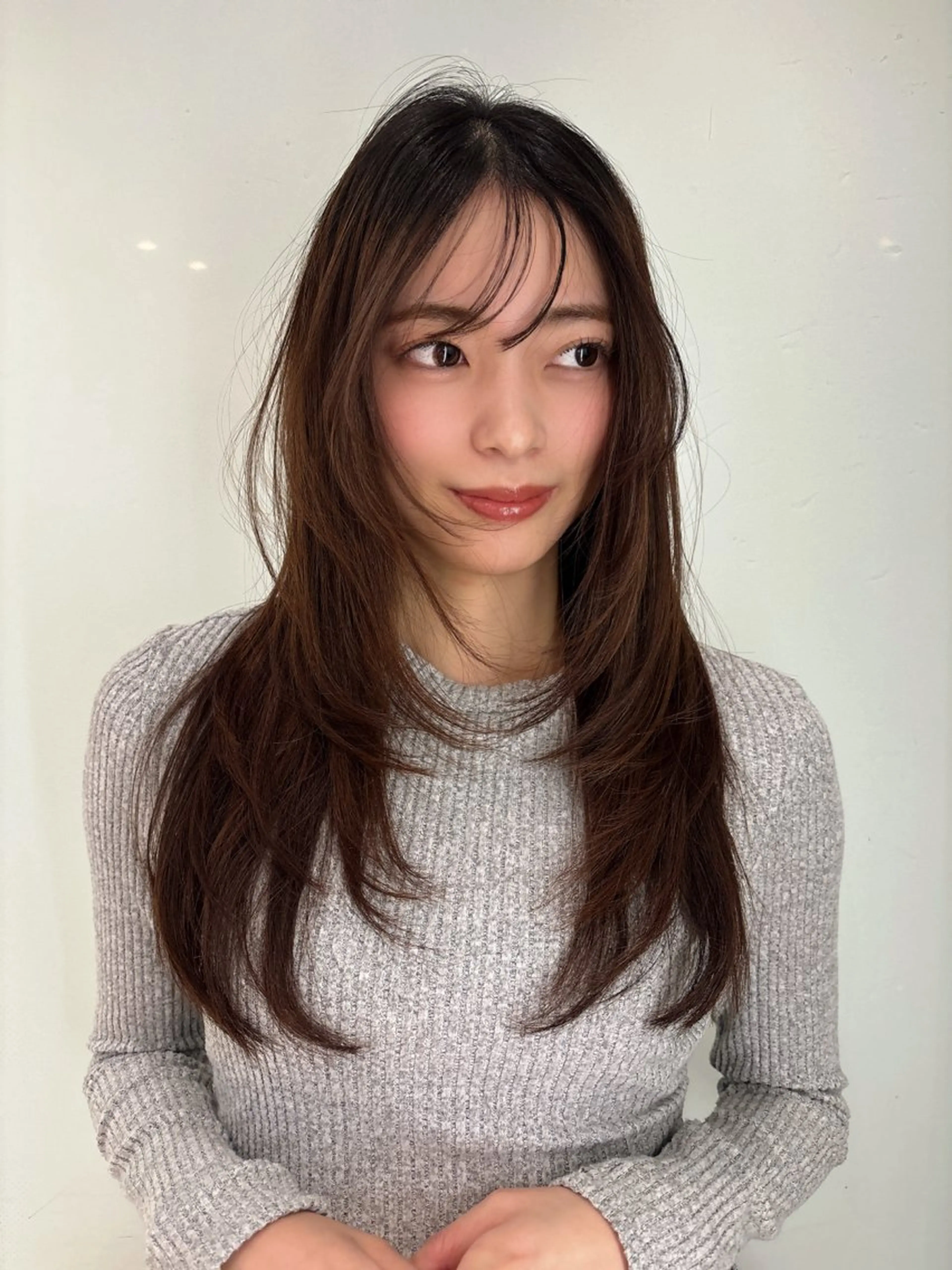 ロング レイヤーカット 高山沙来/ストレート パーマ特化/縮毛矯正のヘアスタイル