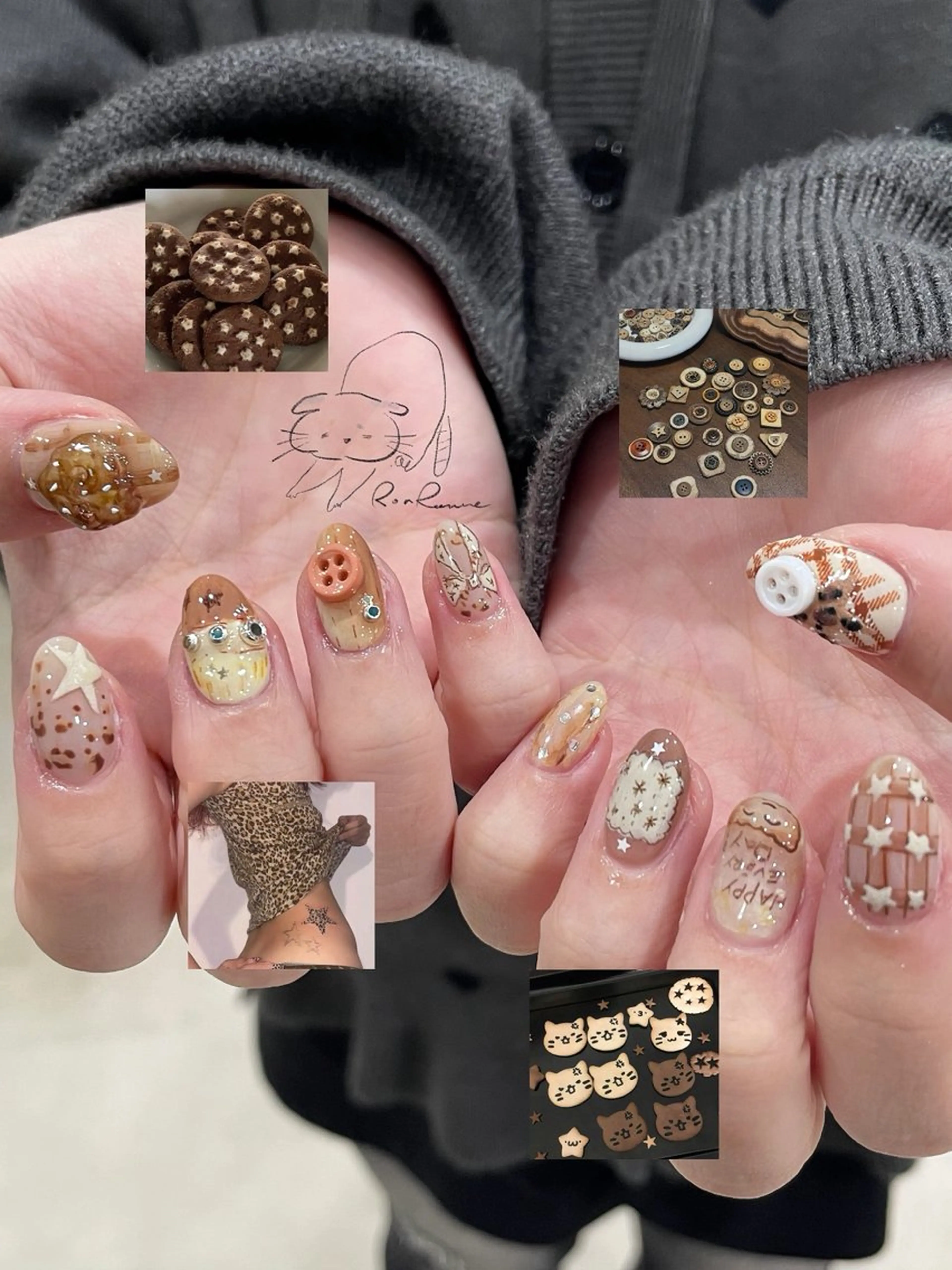 ネイル オーロラネイル 長さ出し フレンチネイル ジェルネイル ミラーネイル ハンドネイル ronronne .のネイルデザイン