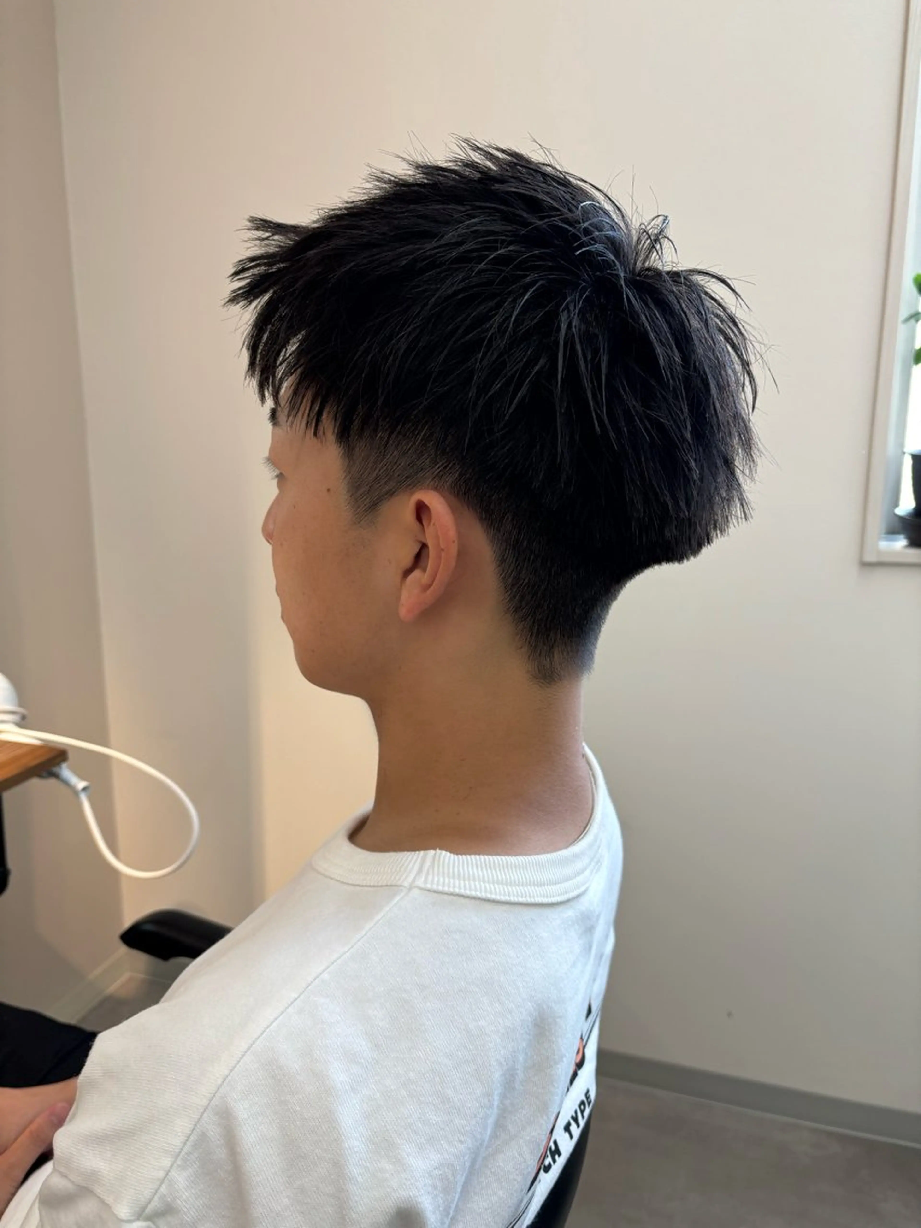 メンズ メンズショート ツーブロック カット 保立/フェザーパーマ /メンズカット千葉のヘアスタイル