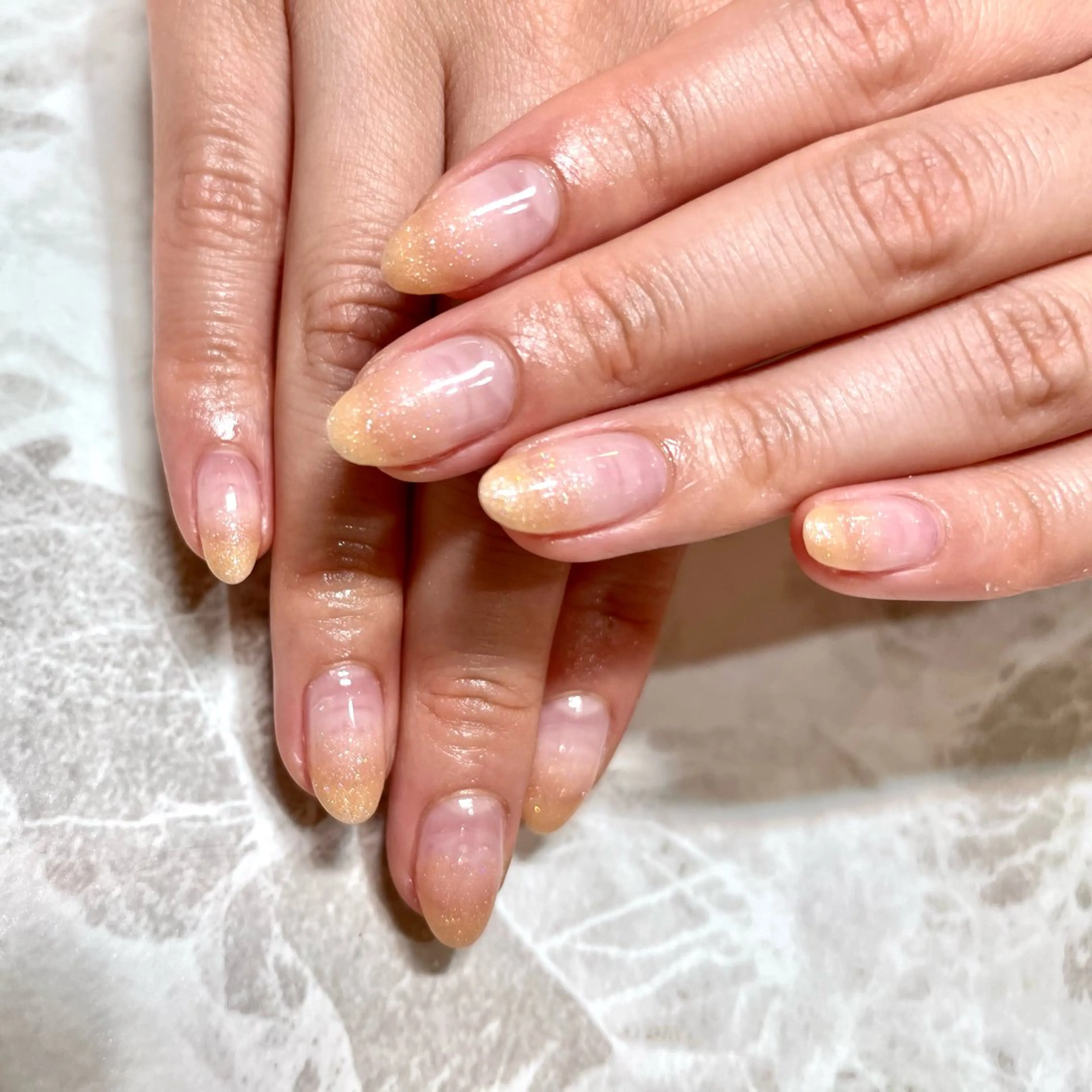 ネイル グラデーション ラメ(グリッター) ラメグラデーション ハンドネイル Salon EF栄店 サロンイーエフのネイルデザイン