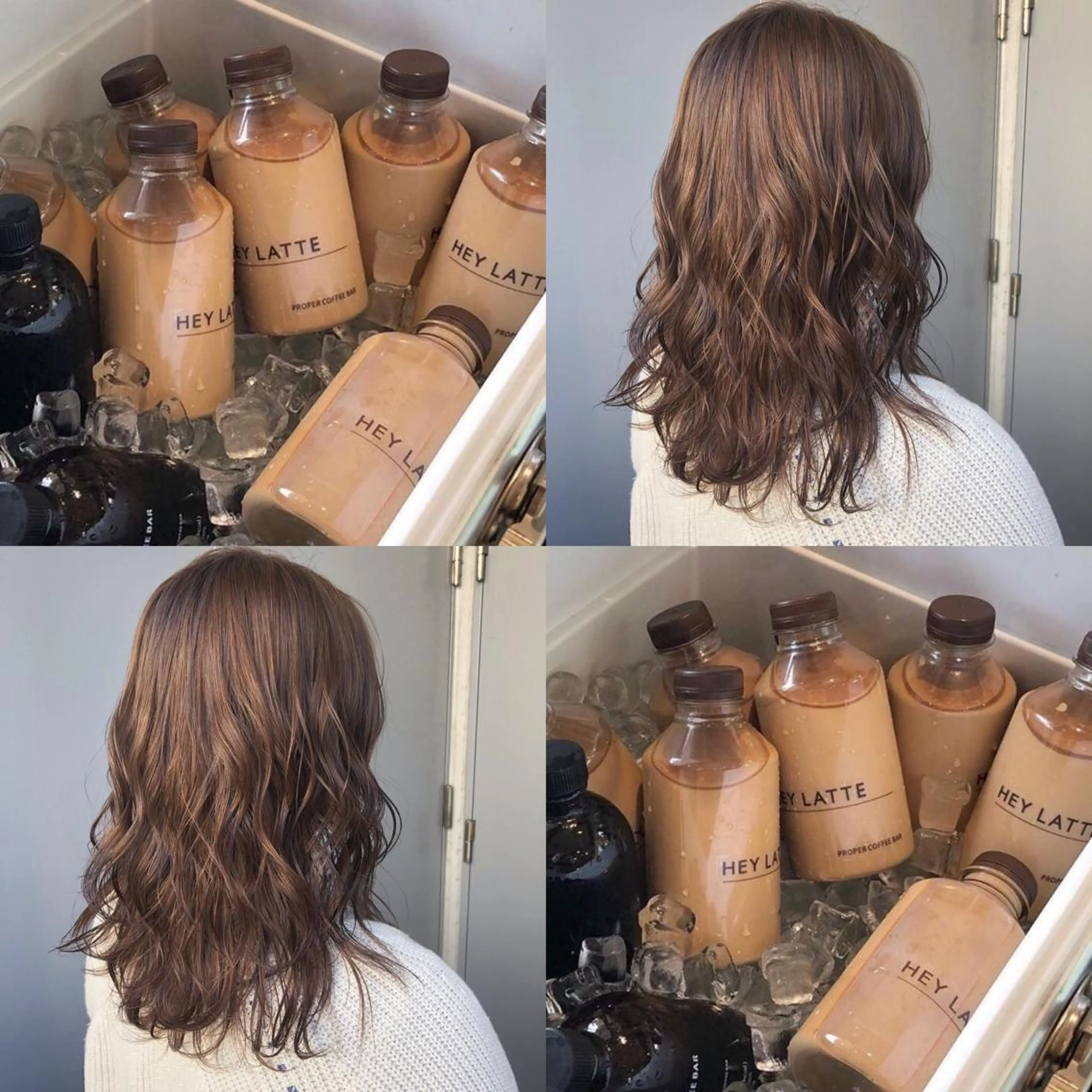 ロング カラー レイヤーカット 韓国ヘアayameのヘアスタイル