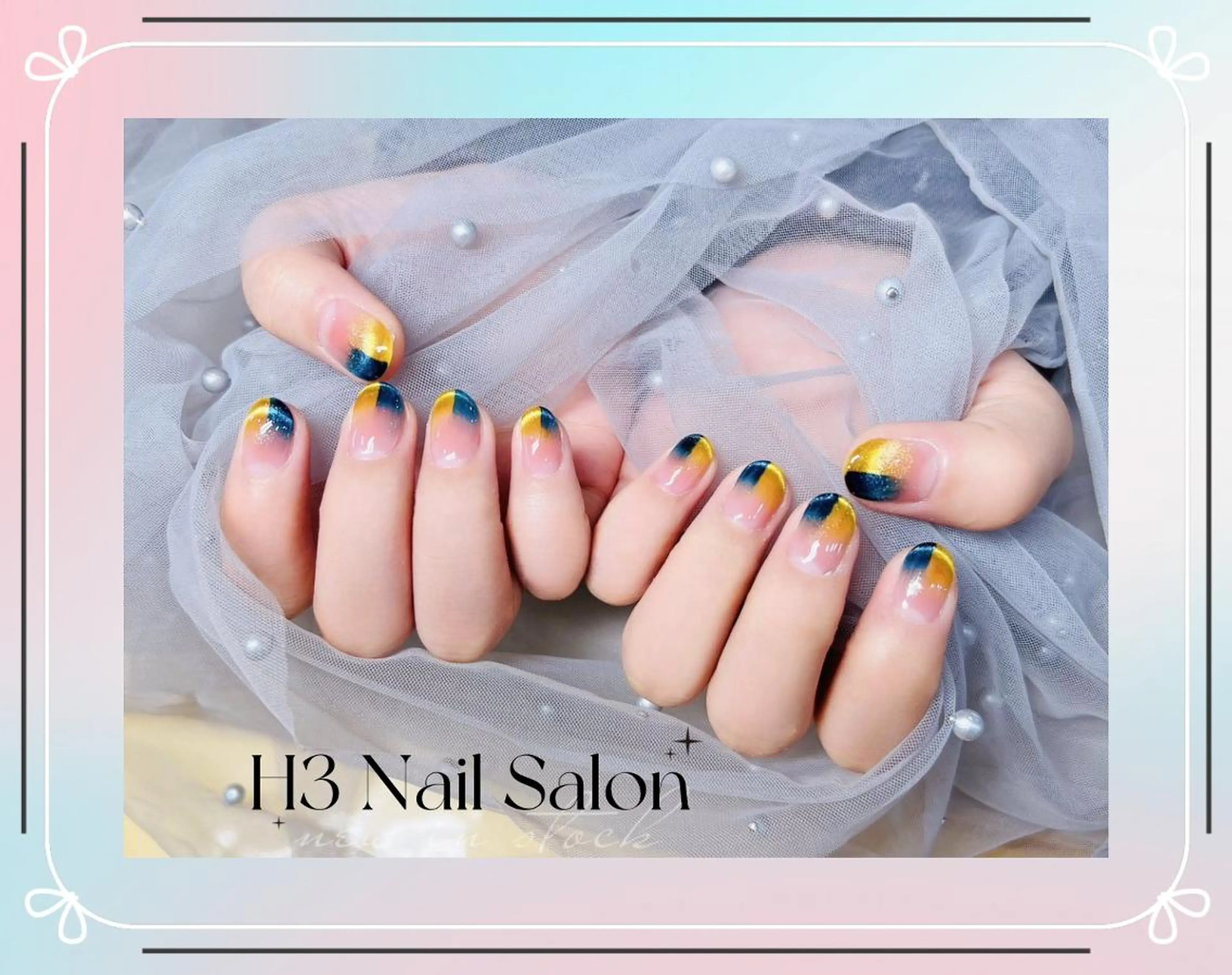 ミディアム ハンドネイル Rola kira ゆめのネイルデザイン