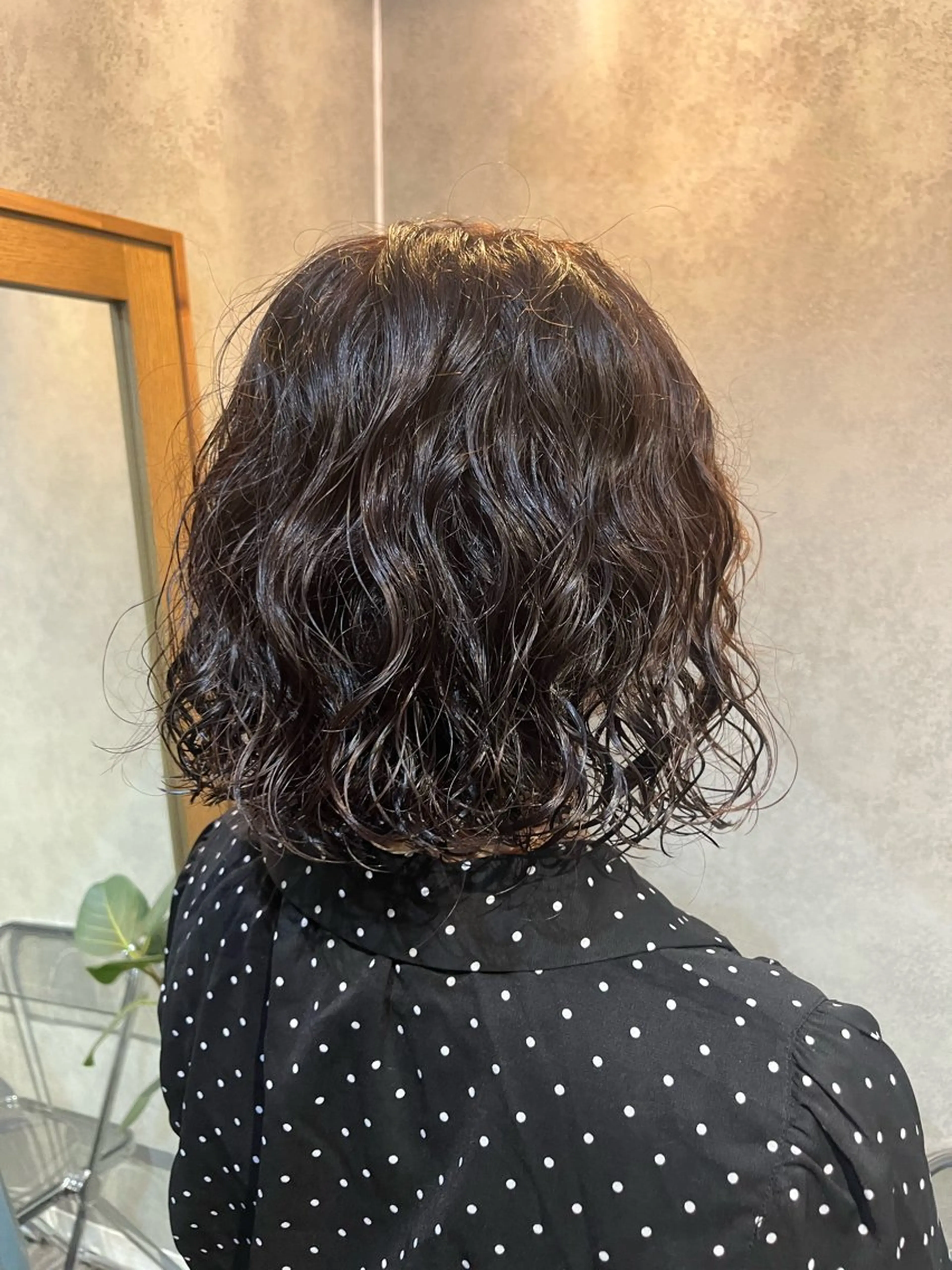 ショート パーマ カット パーマ トリートメント 暖色カラー/パラッと Bob/モエのヘアスタイル