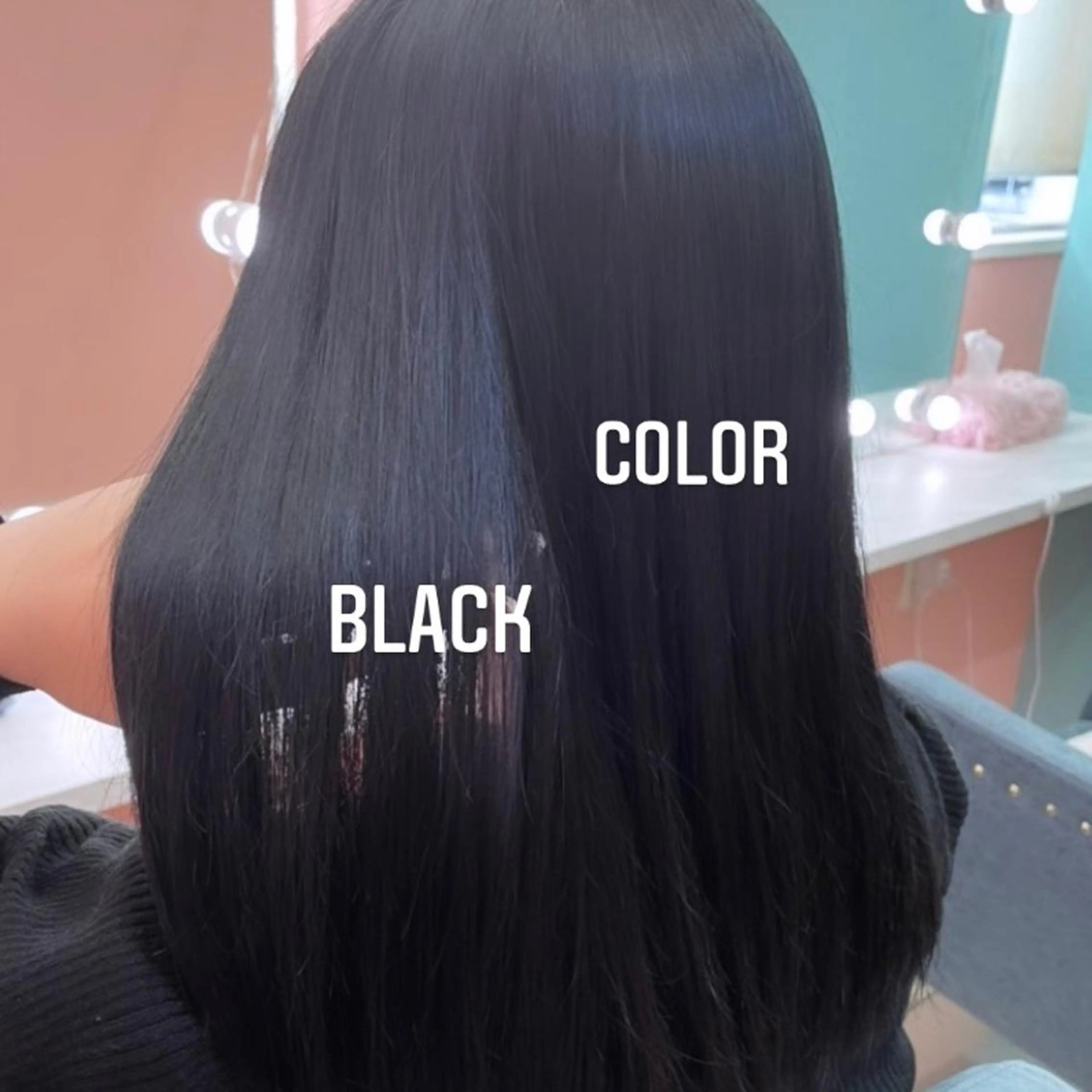 ミディアム カラー エクステ🩵ブリーチ 韓国ヘア🩵KAEのヘアスタイル