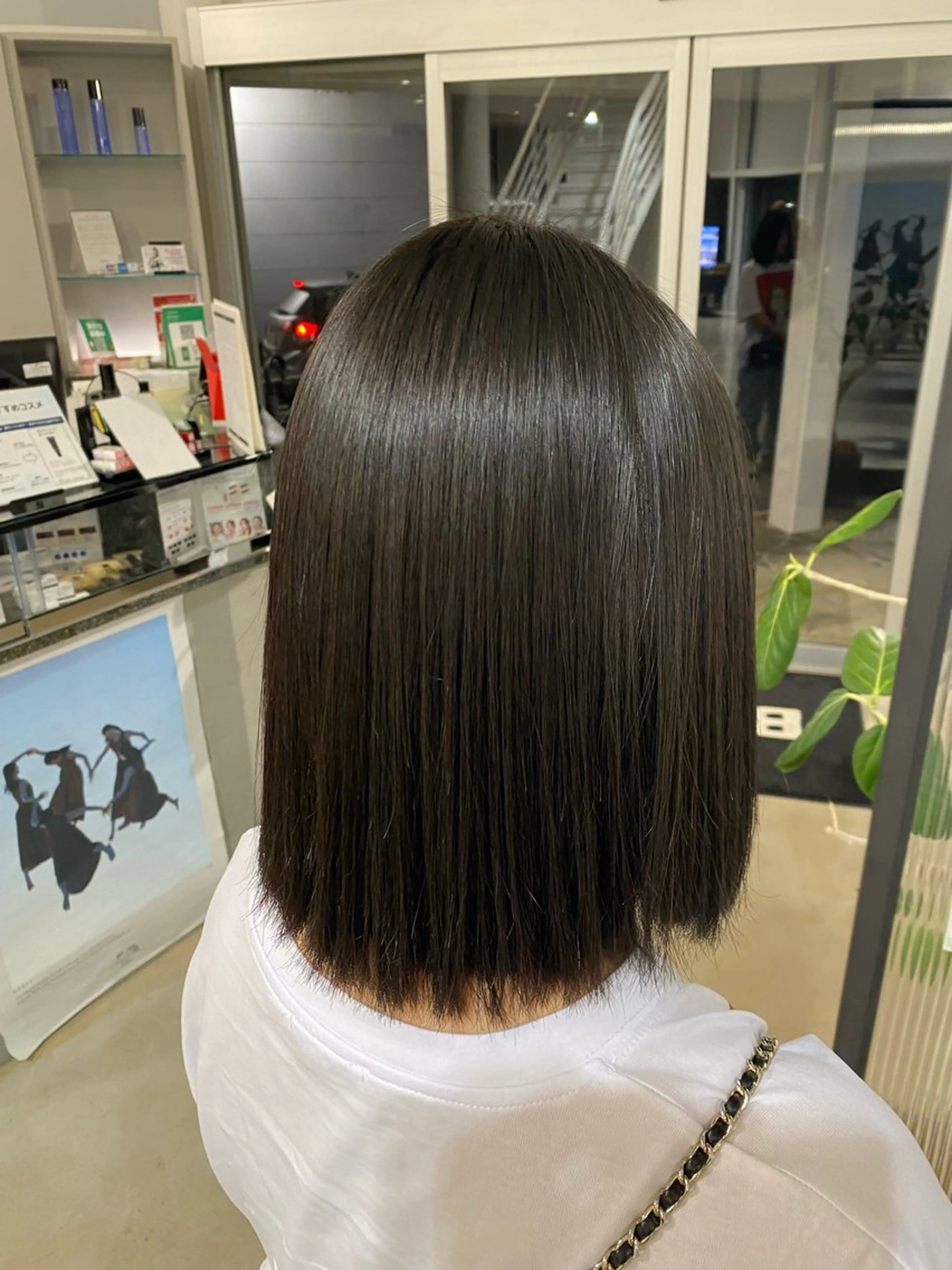 ミディアム パーマ 縮毛矯正 MINENO🌼 カット⚡️ブリーチのヘアスタイル