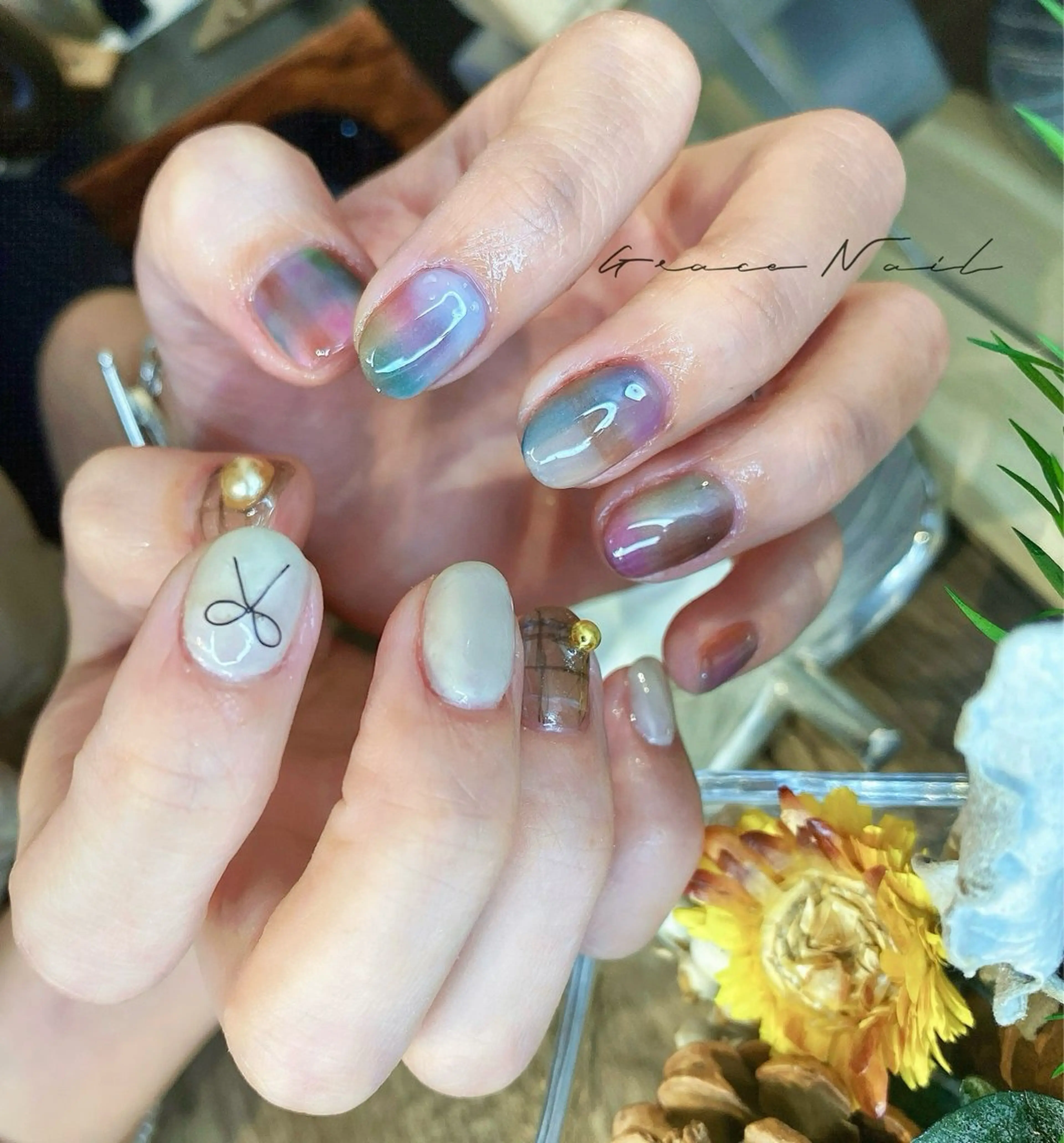 ネイル ハンドネイル ☆*｡Grace Nail｡*☆のネイルデザイン