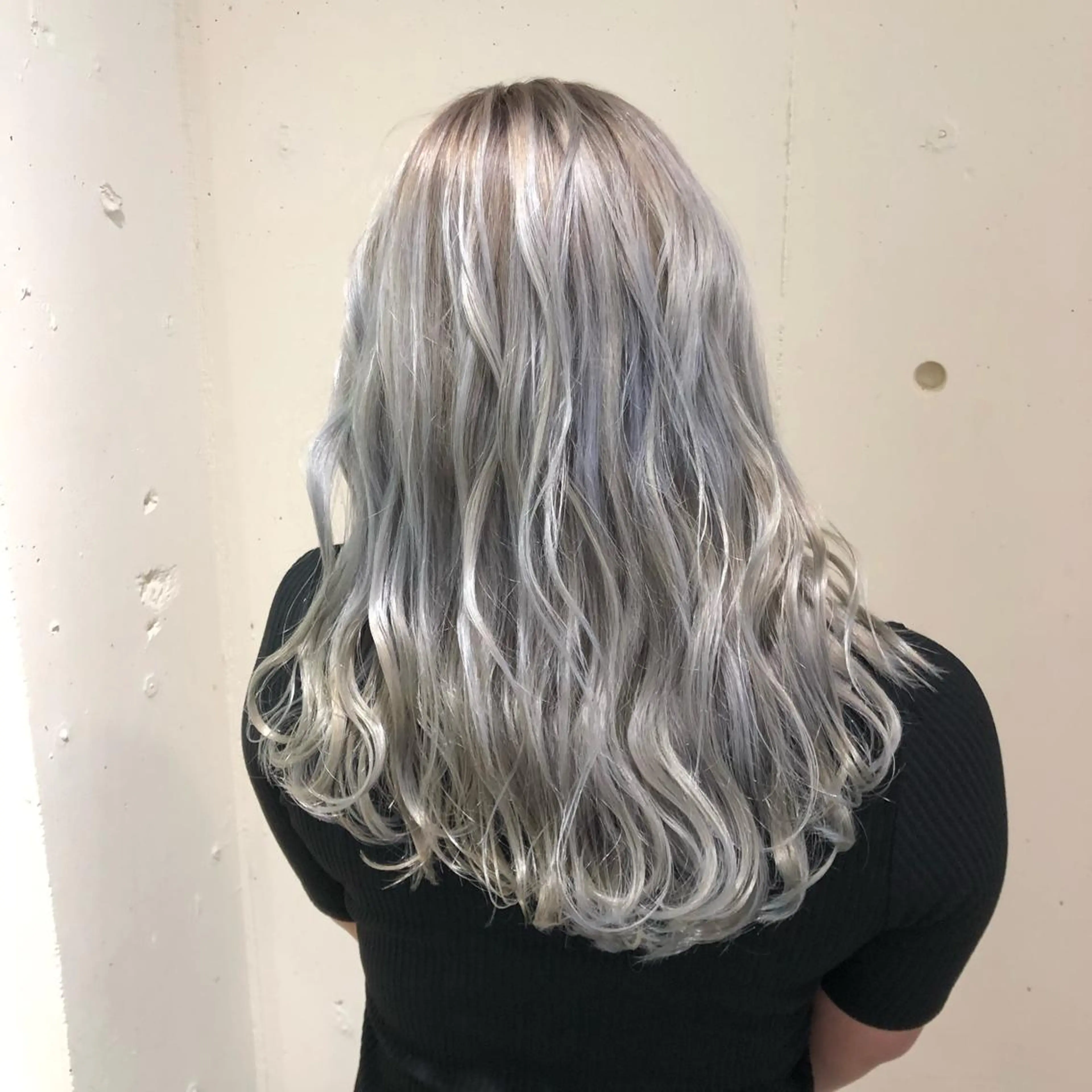 セミロング カラー パーマ ヘアアレンジ バレイヤージュ ベージュカラー ブリーチ ケアブリーチ 透明感カラー 【ツヤ髪美容師】 ツダケイスケのヘアスタイル