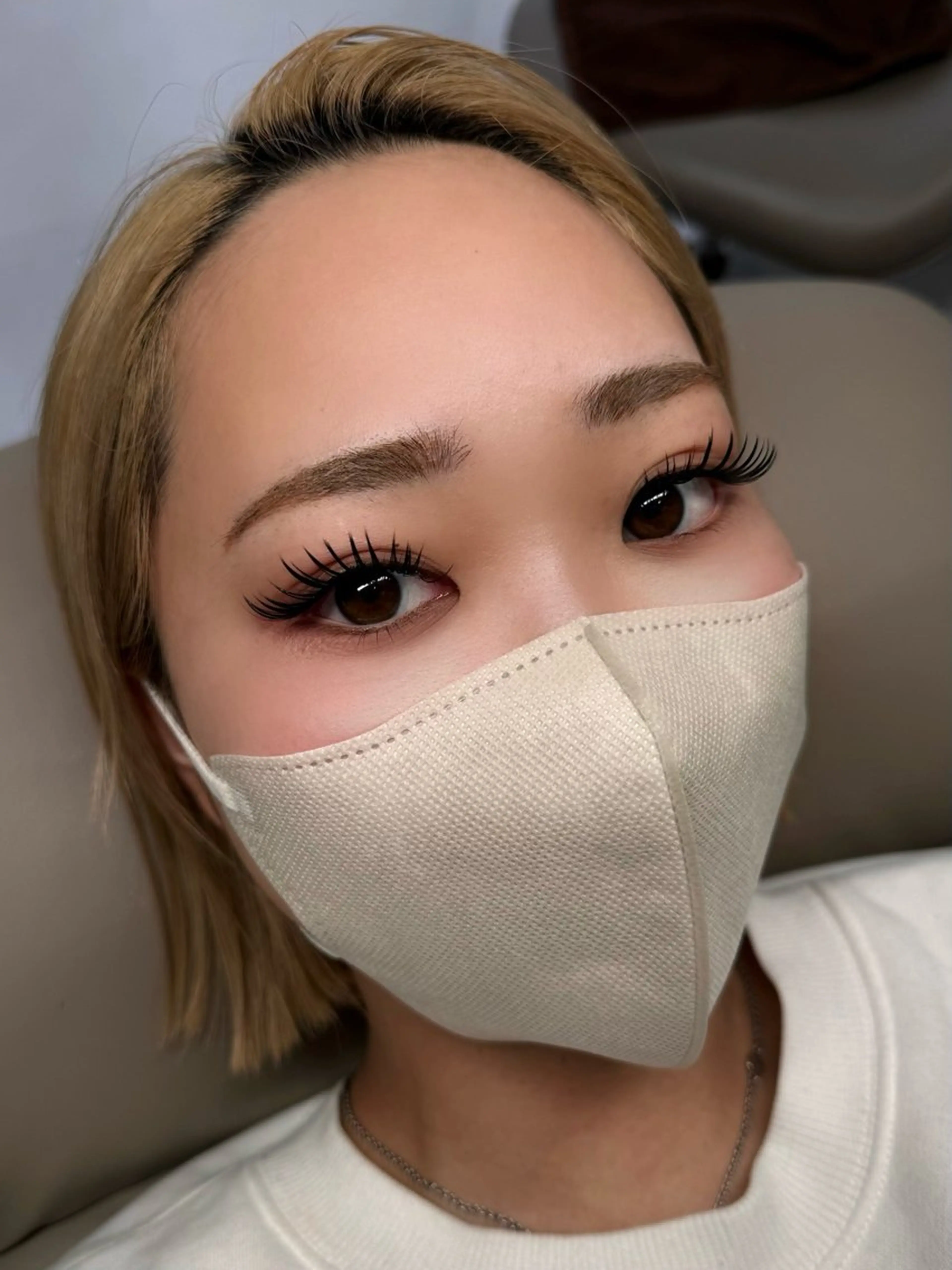 【ボリューム】フラットラッシュつけ放題(160本保証)🌿オフ込みの写真