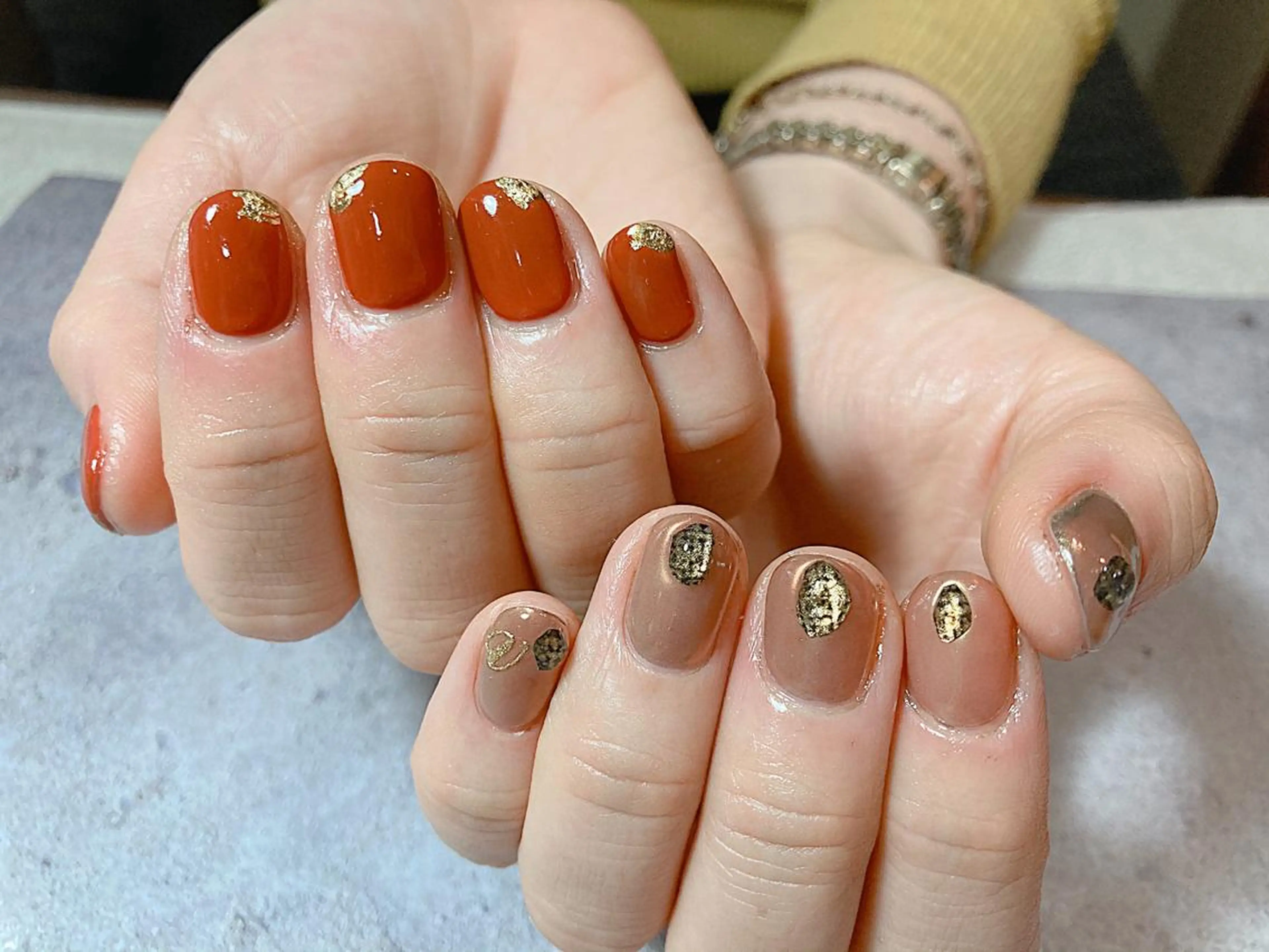 ショート カラー ネイル マツエク・マツパ illum hicariのネイルデザイン