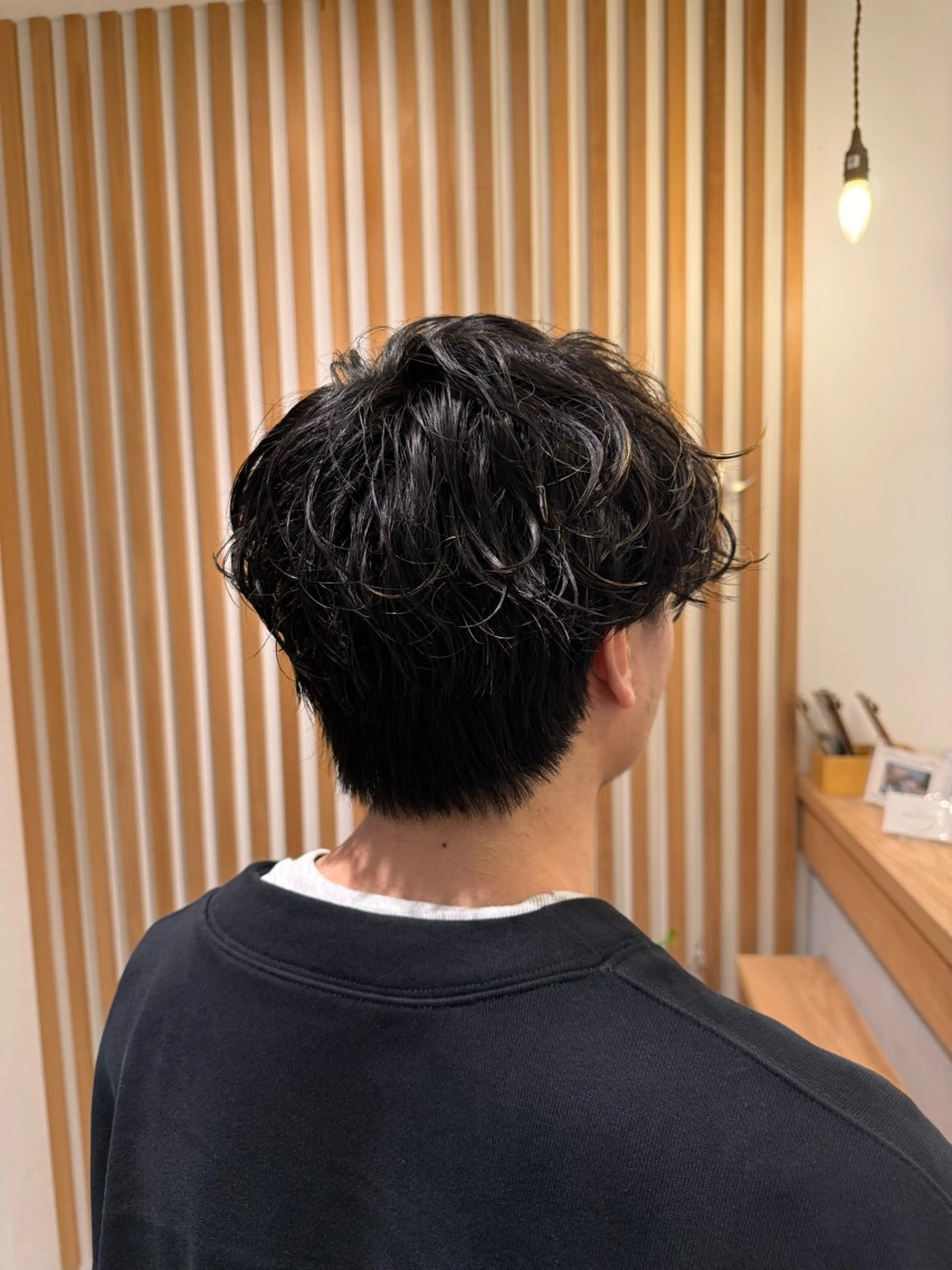 パーマ メンズ カット パーマ 阿部 美羽のヘアスタイル