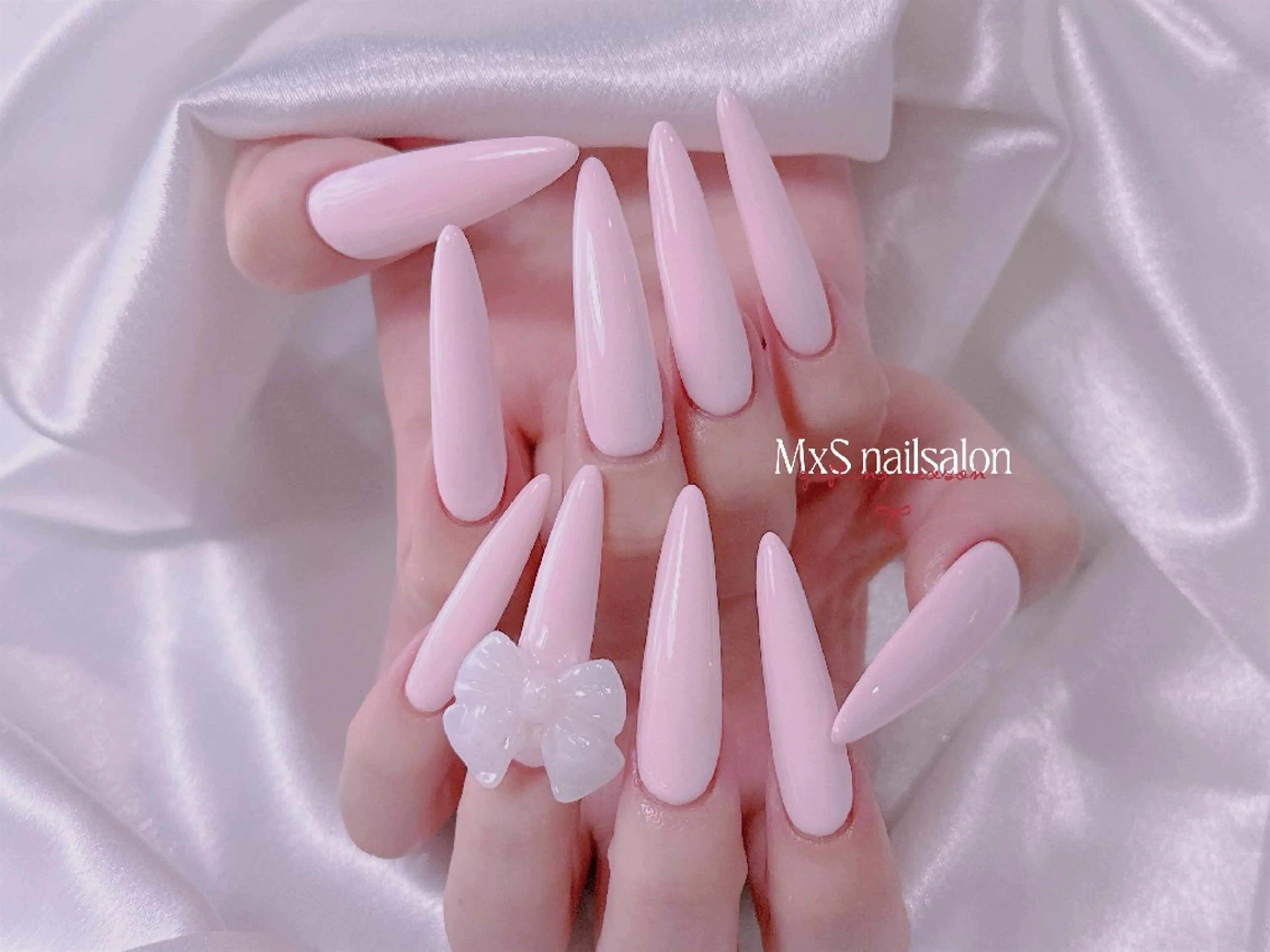 ネイル ジェルネイル 韓国ネイル ロングネイル マグネットネイル パラジェル ハンドネイル ハンドケア M×S Nail みなのネイルデザイン