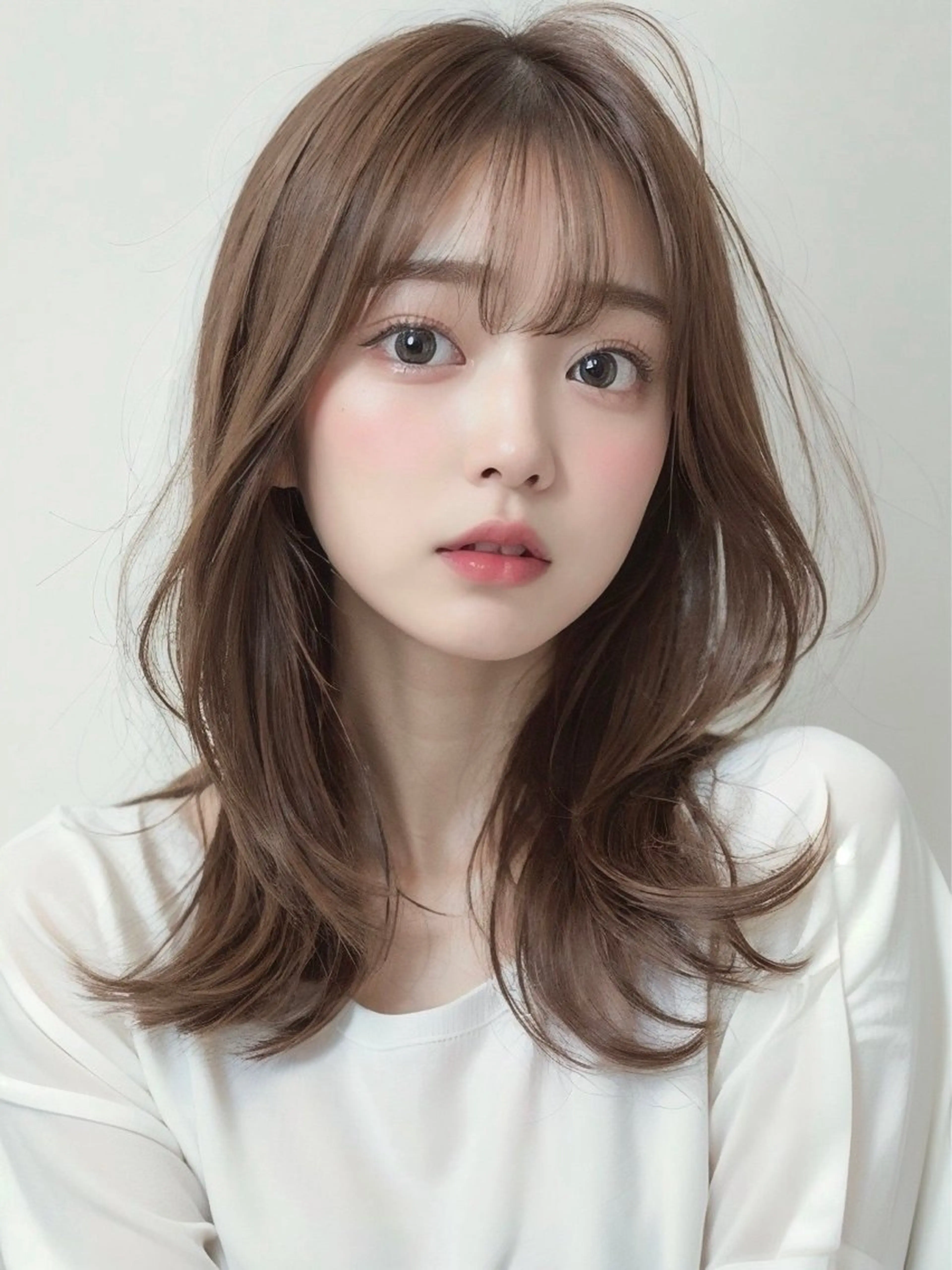ロング カット ヘアカラー トリートメント 韓国ヘア🕊村上 ののこ🕊のヘアスタイル