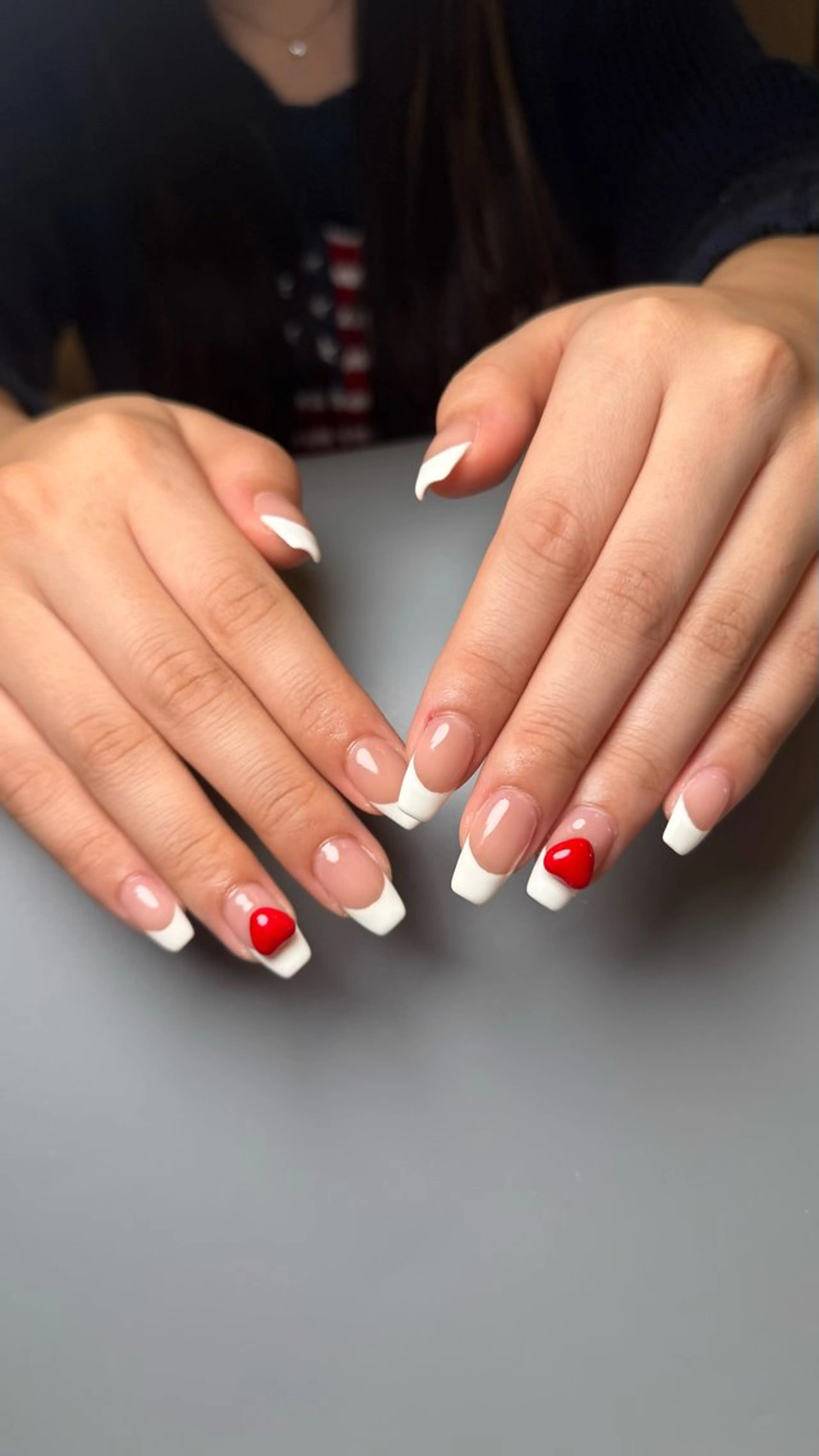 フレンチネイル💅（クリアベース）の写真