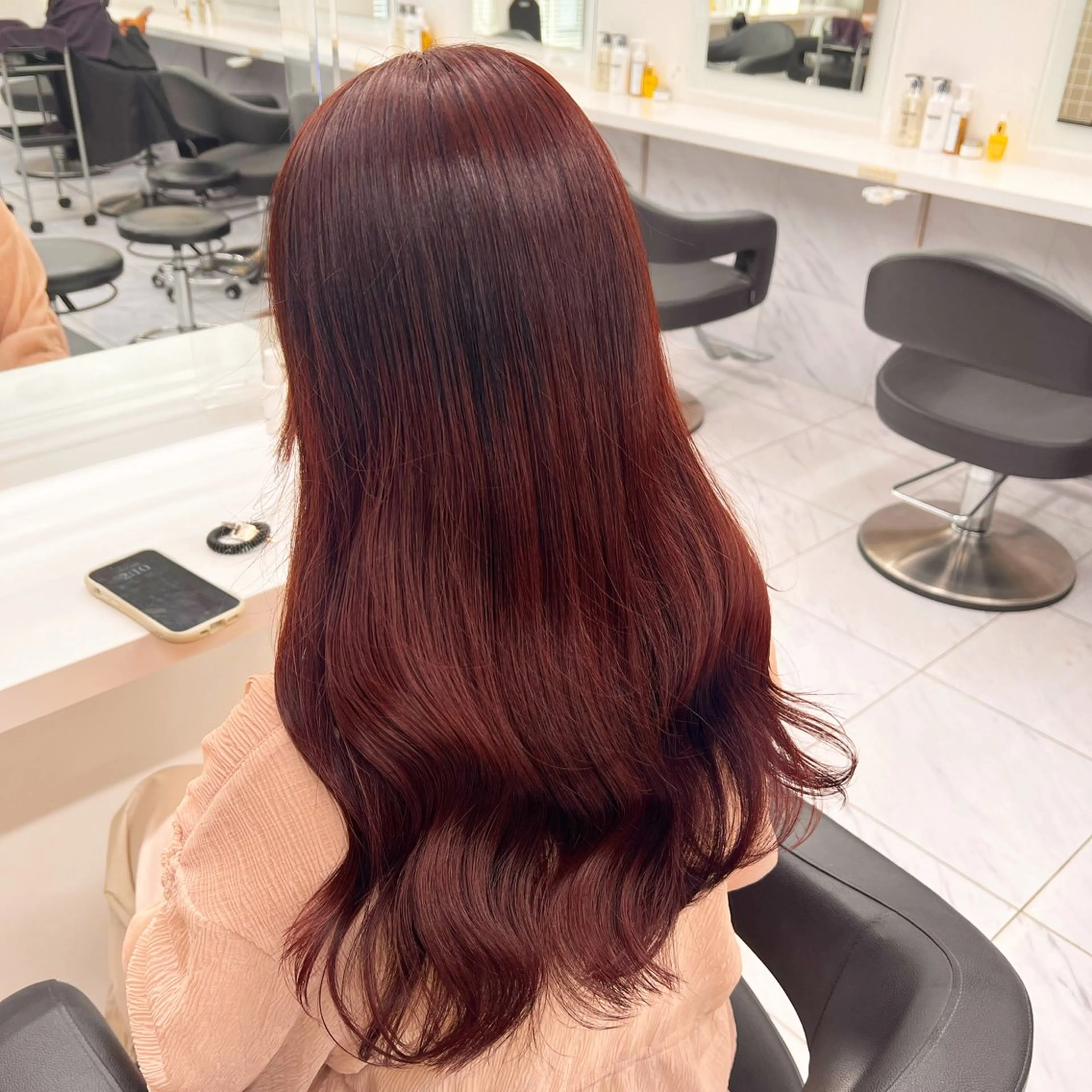 セミロング 💖札幌カラー 指名No.1💖玲奈のヘアスタイル