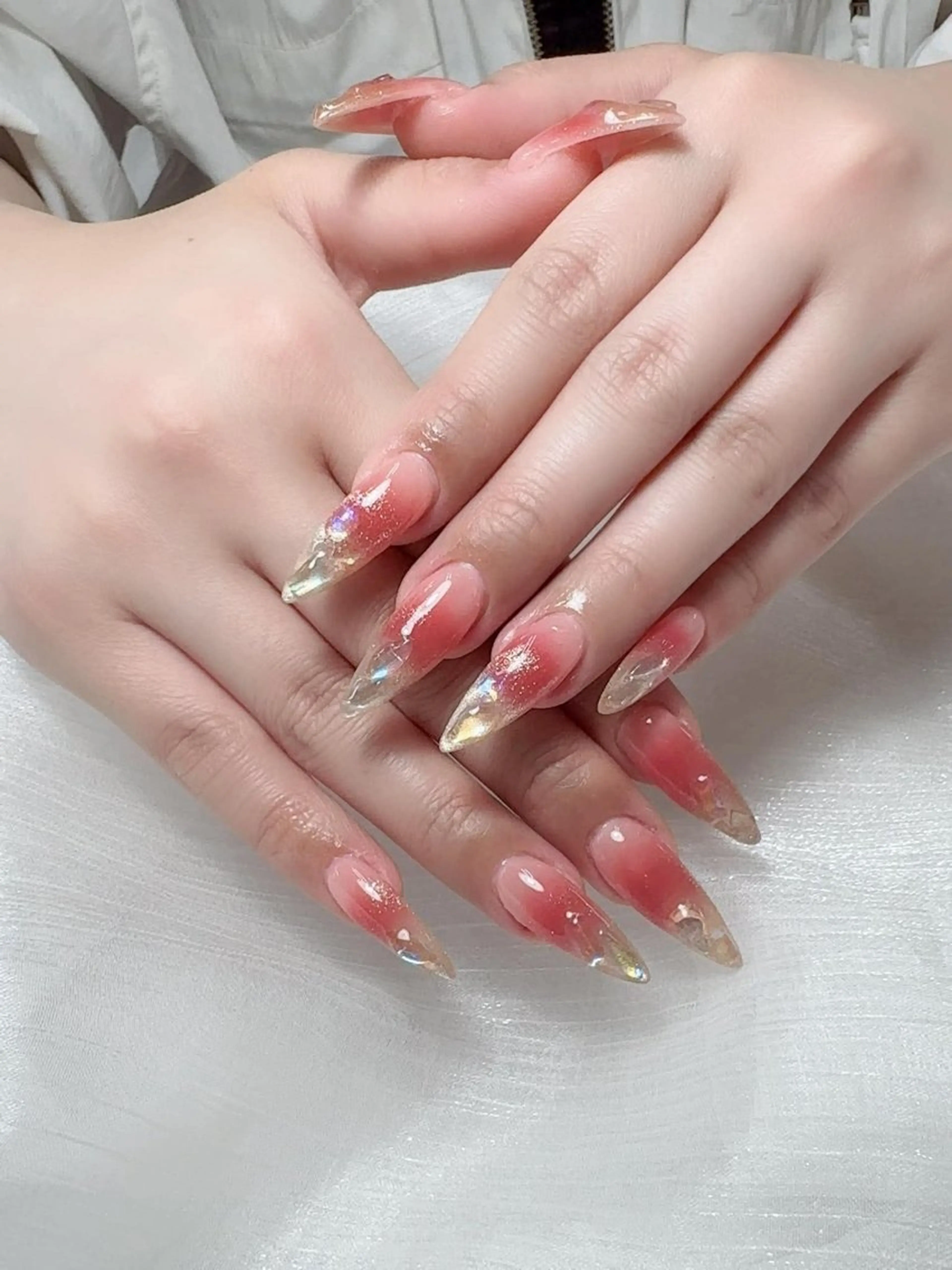 ネイル フットネイル フレンチネイル グラデーション 韓国ネイル マグネットネイル ハンドネイル Ha Nailのネイルデザイン