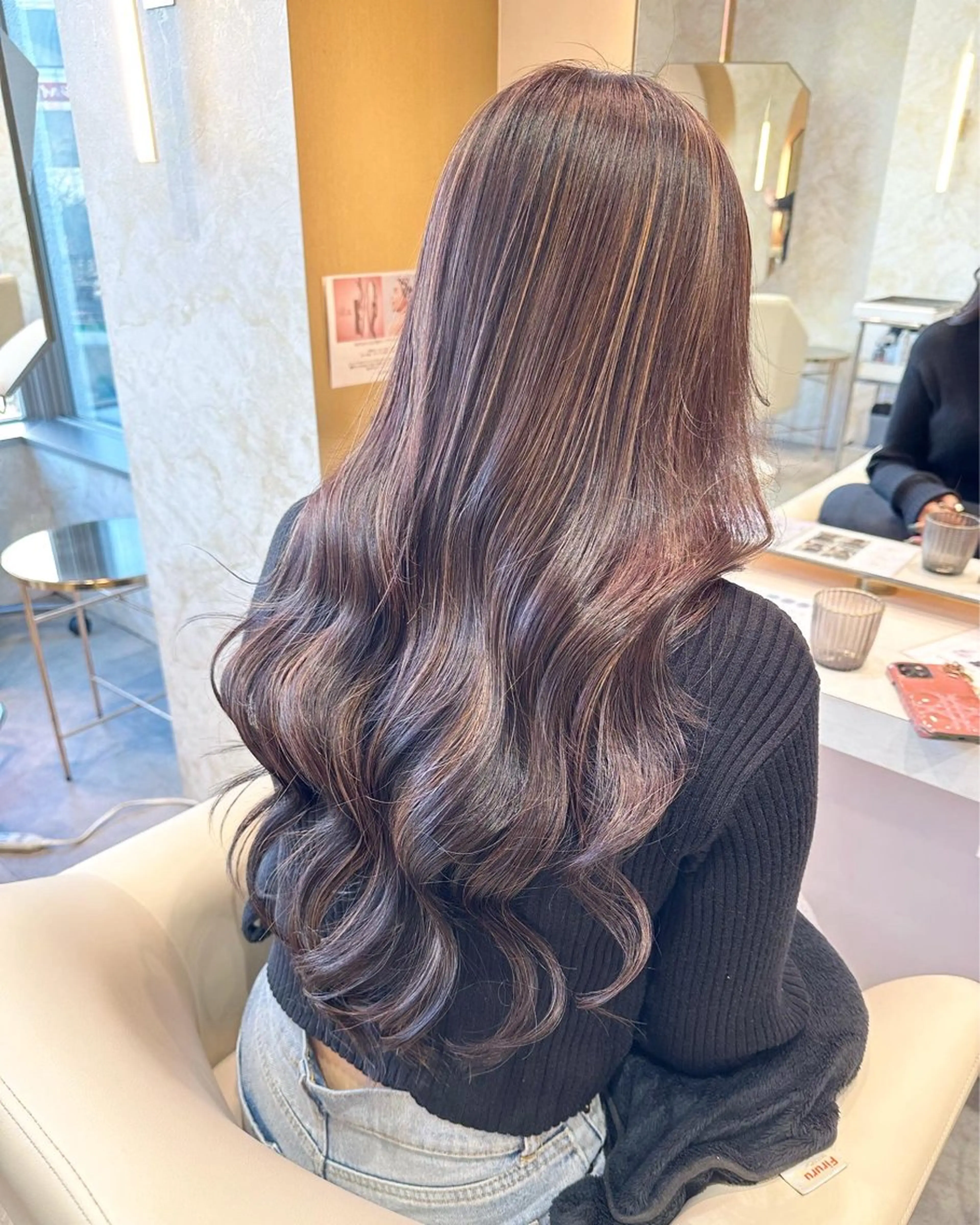 ロング カラー 店長/mao/ 前髪/顔周りカットのヘアスタイル