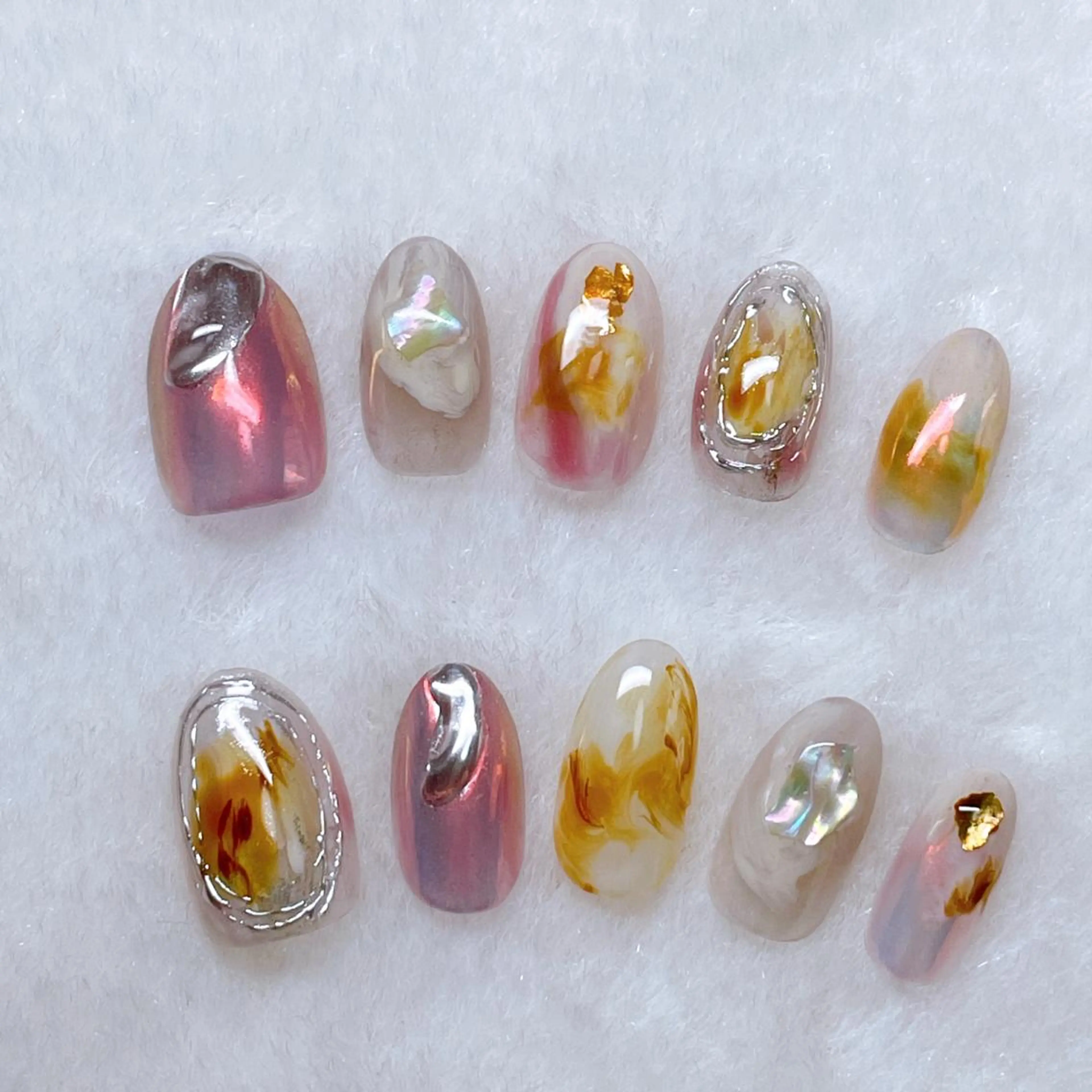 ネイル アートネイル ニュアンスネイル ハンドネイル kipinail 川﨑えりかのネイルデザイン