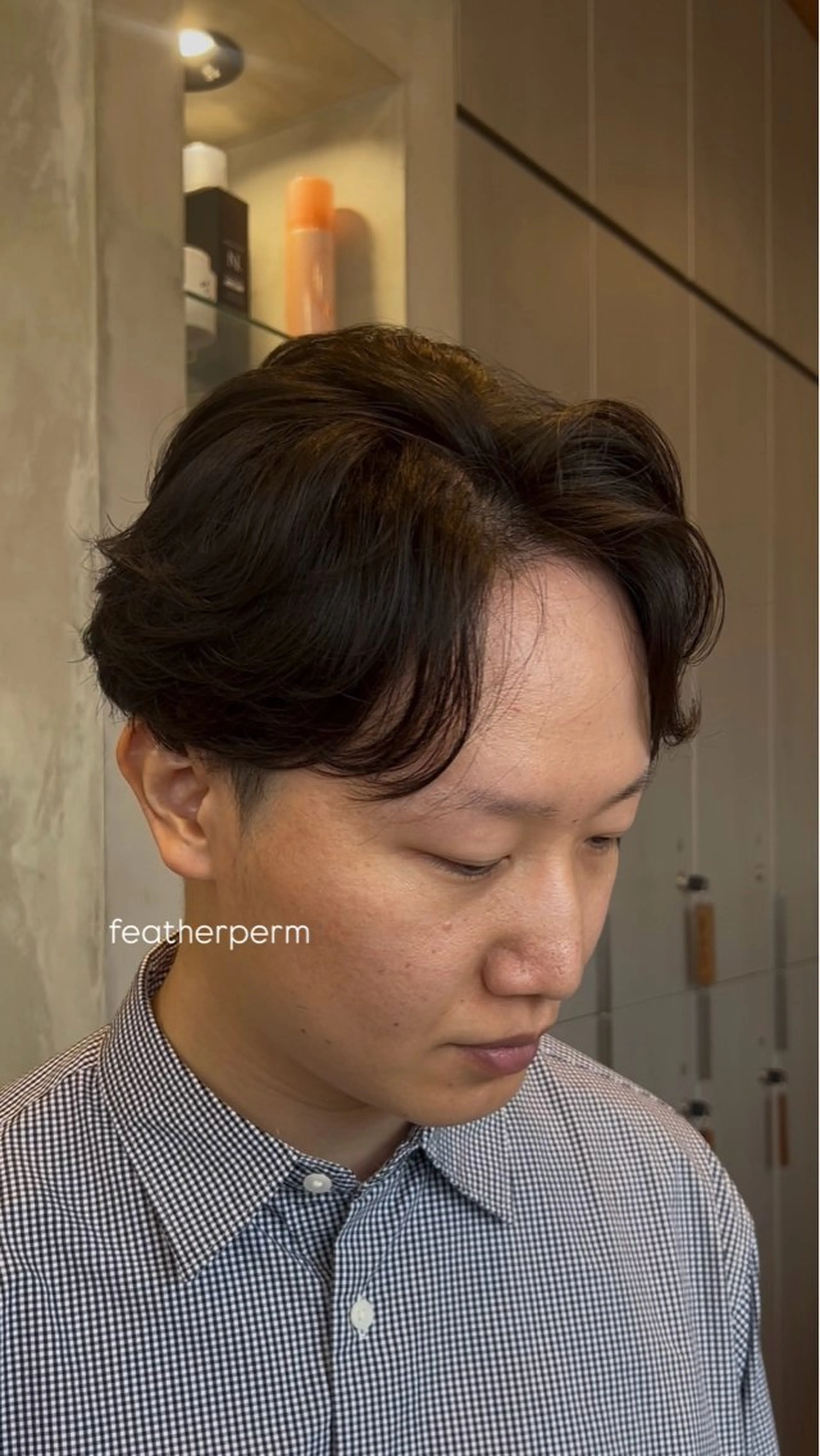パーマ メンズ カット パーマ しずく🤍🧸 / fifthパーマのヘアスタイル