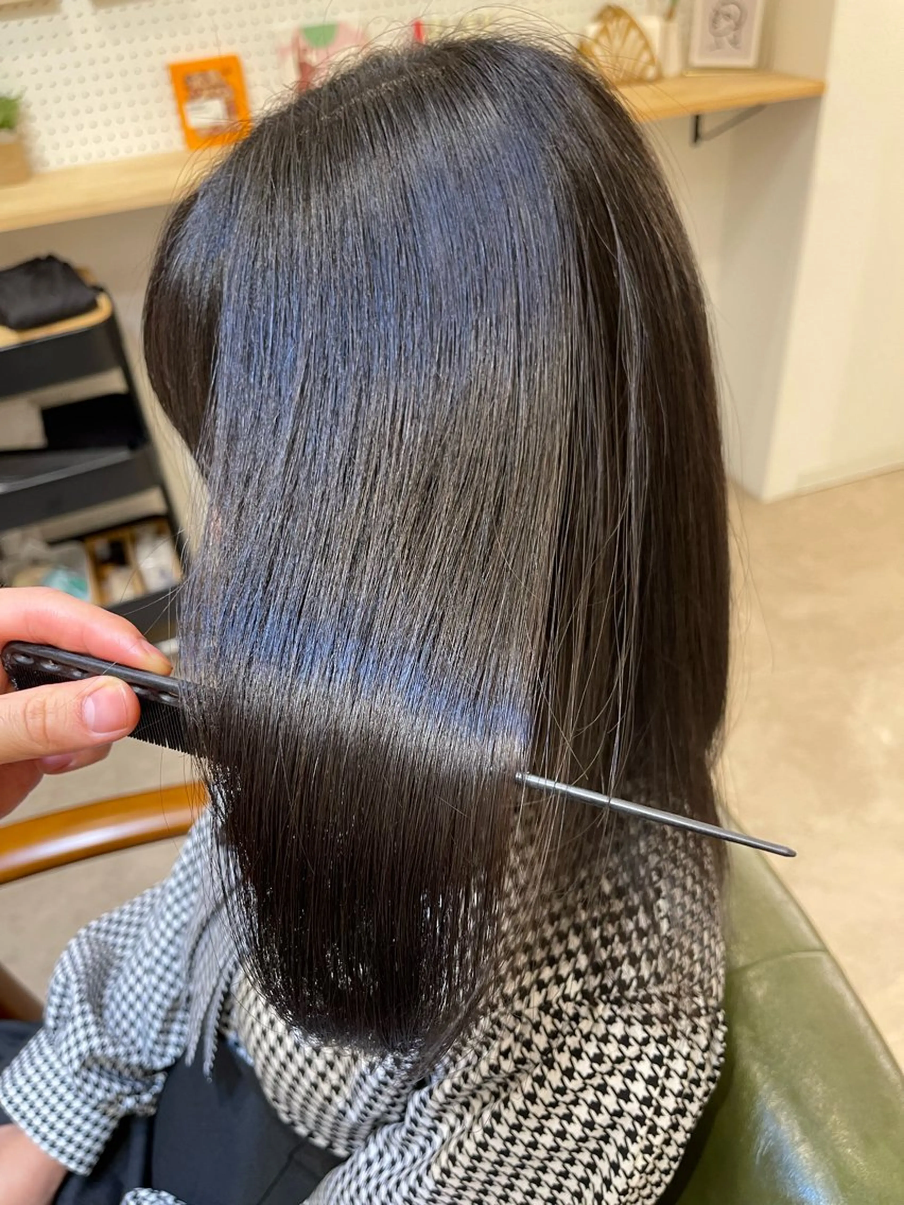 セミロング パーマ ストレートパーマ 縮毛・酸性ストレート 特化のヘアスタイル