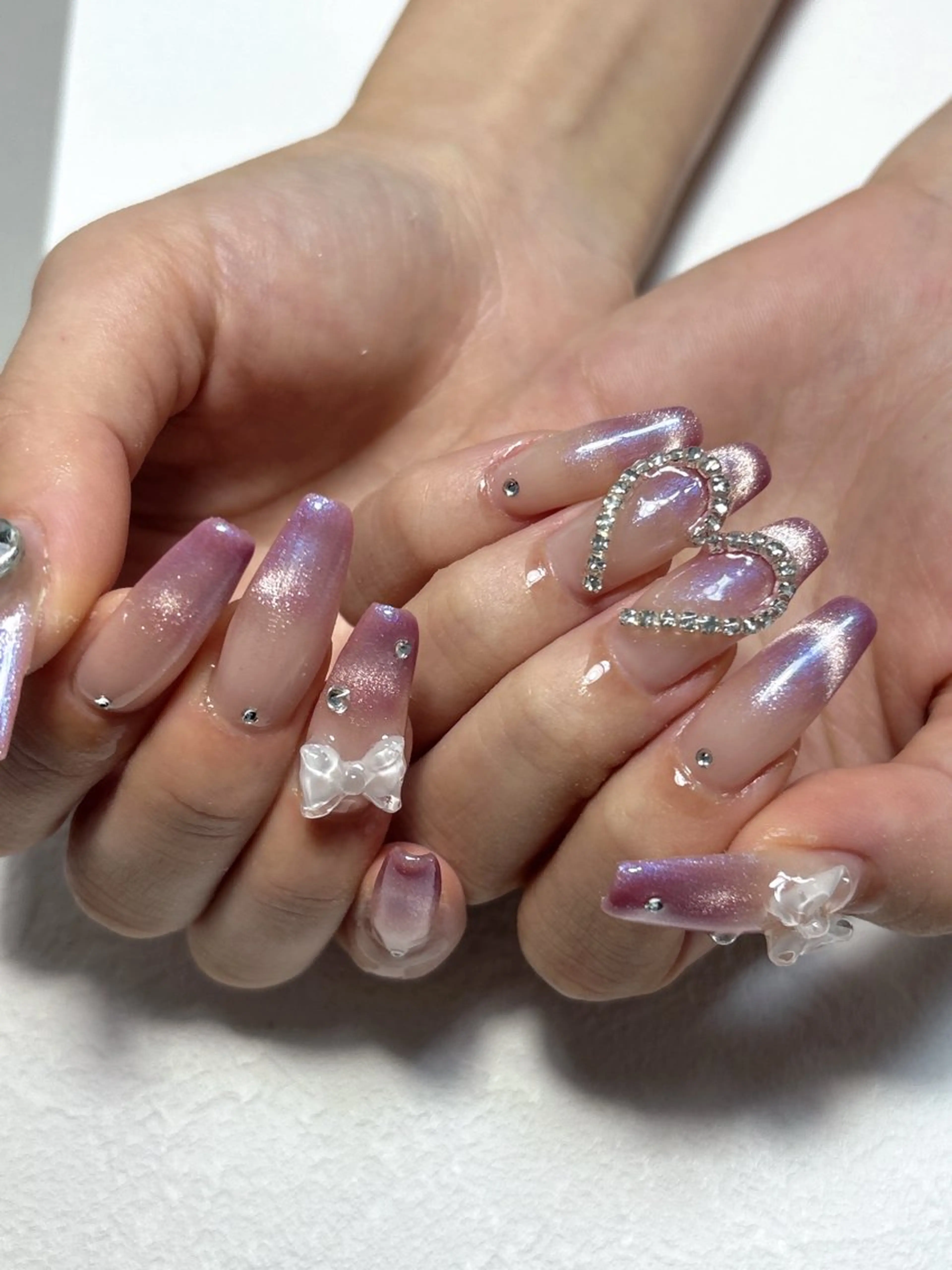 ネイル ネイルチップ ハンドネイル Li'a Bloom所属・🦋🤍 madoka🤍のネイルデザイン