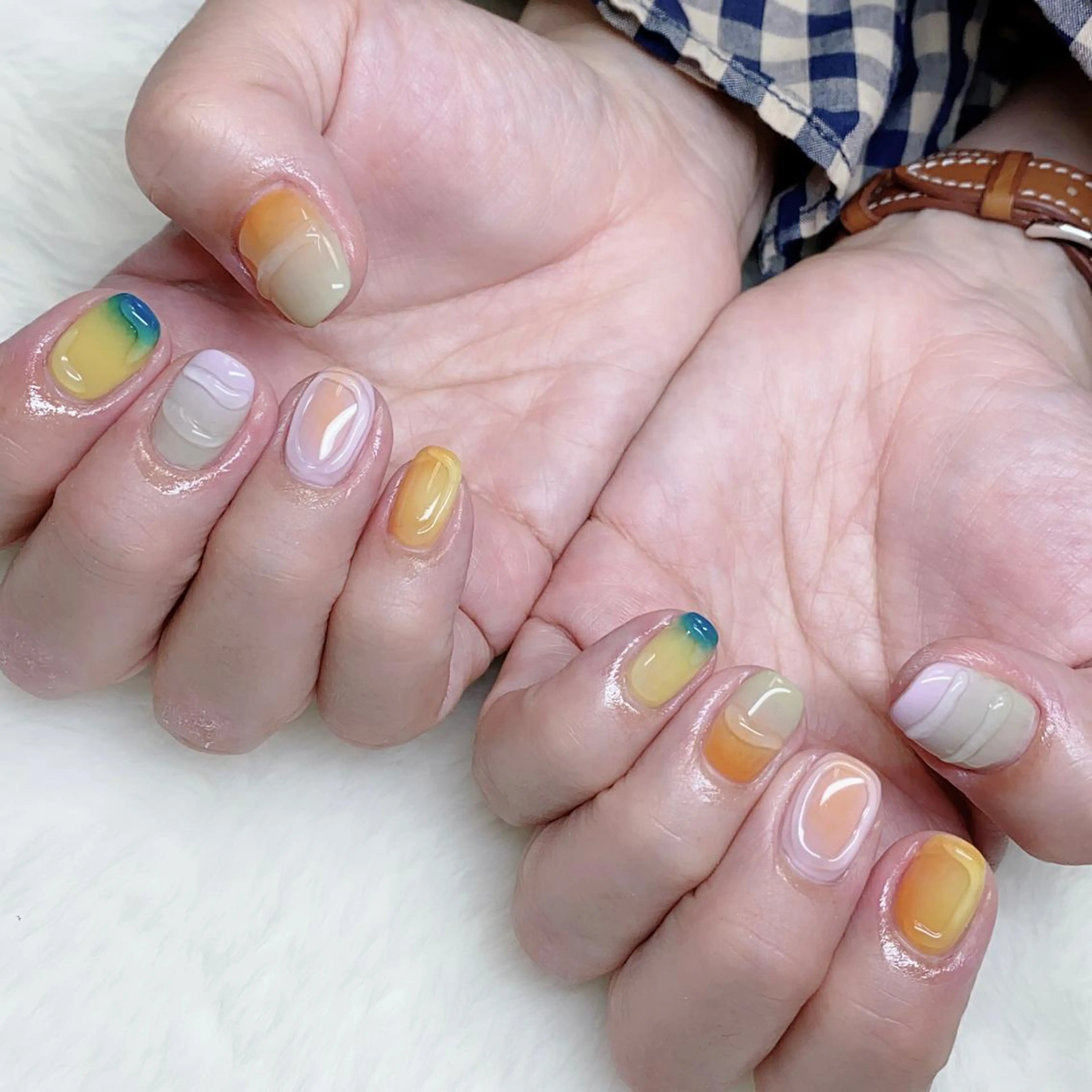 ネイル アートネイル ジェルネイル ニュアンスネイル パラジェル NAIL by STARry 川口のネイルデザイン